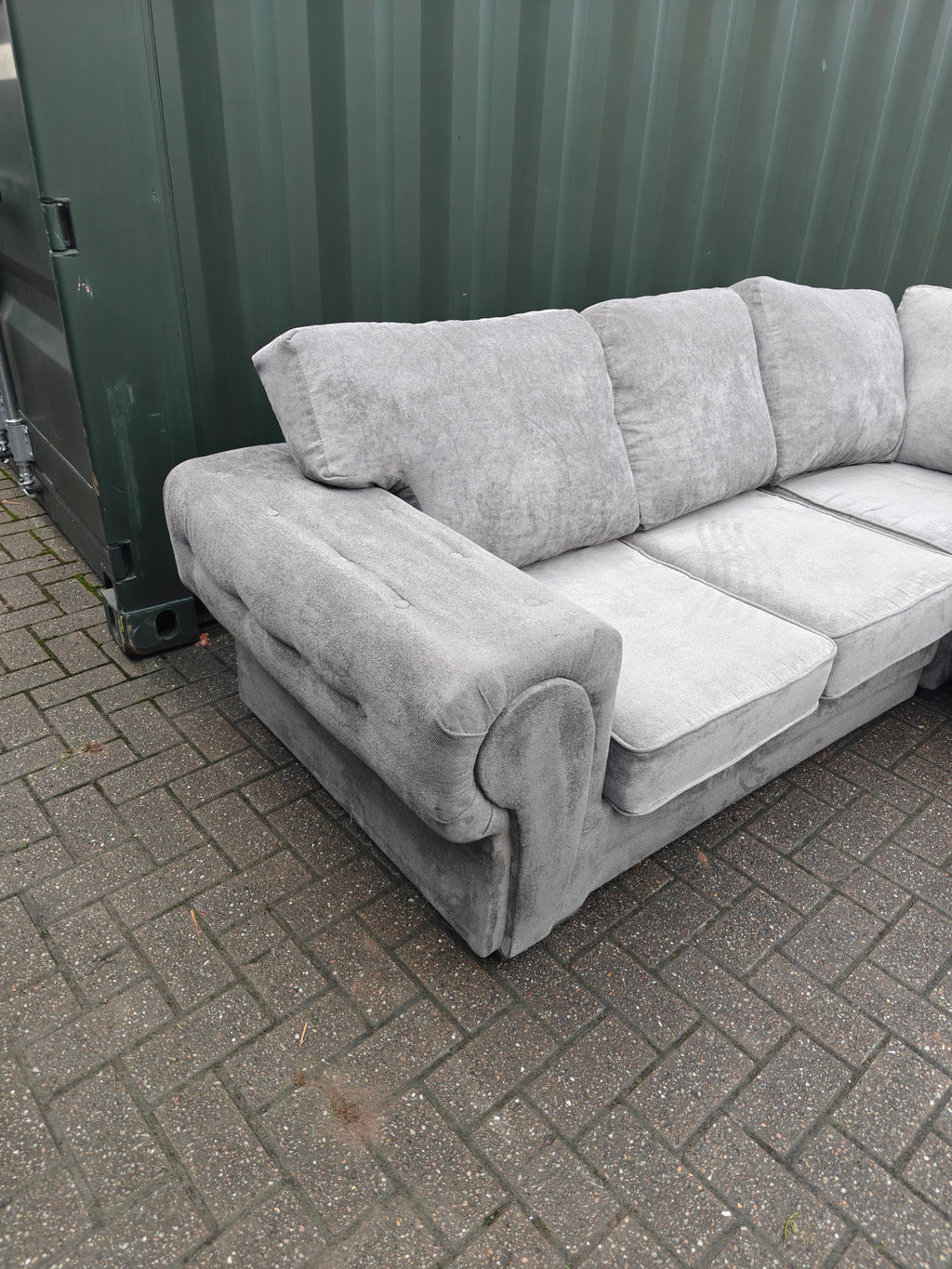Grey Verona Corner Sofa
