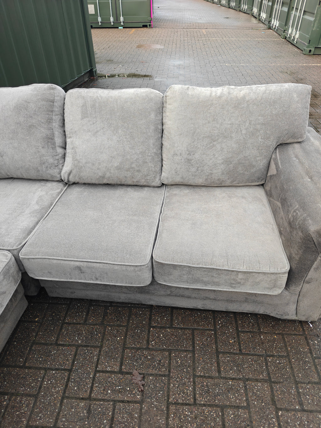 Grey Verona Corner Sofa