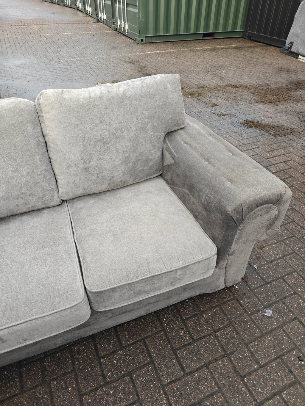 Grey Verona Corner Sofa