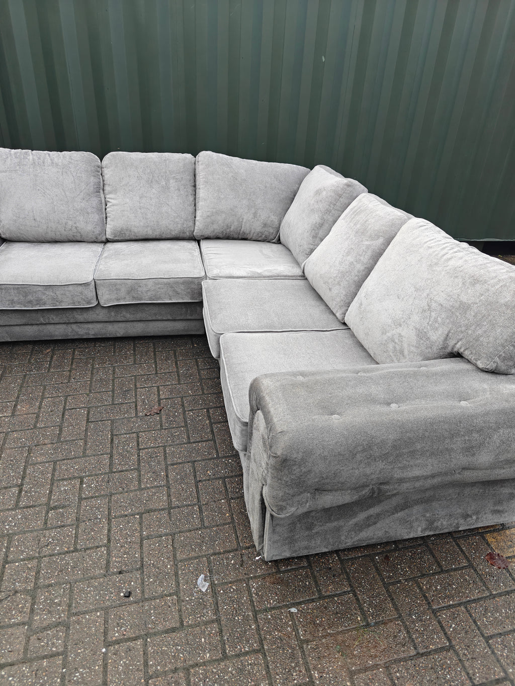 Grey Verona Corner Sofa