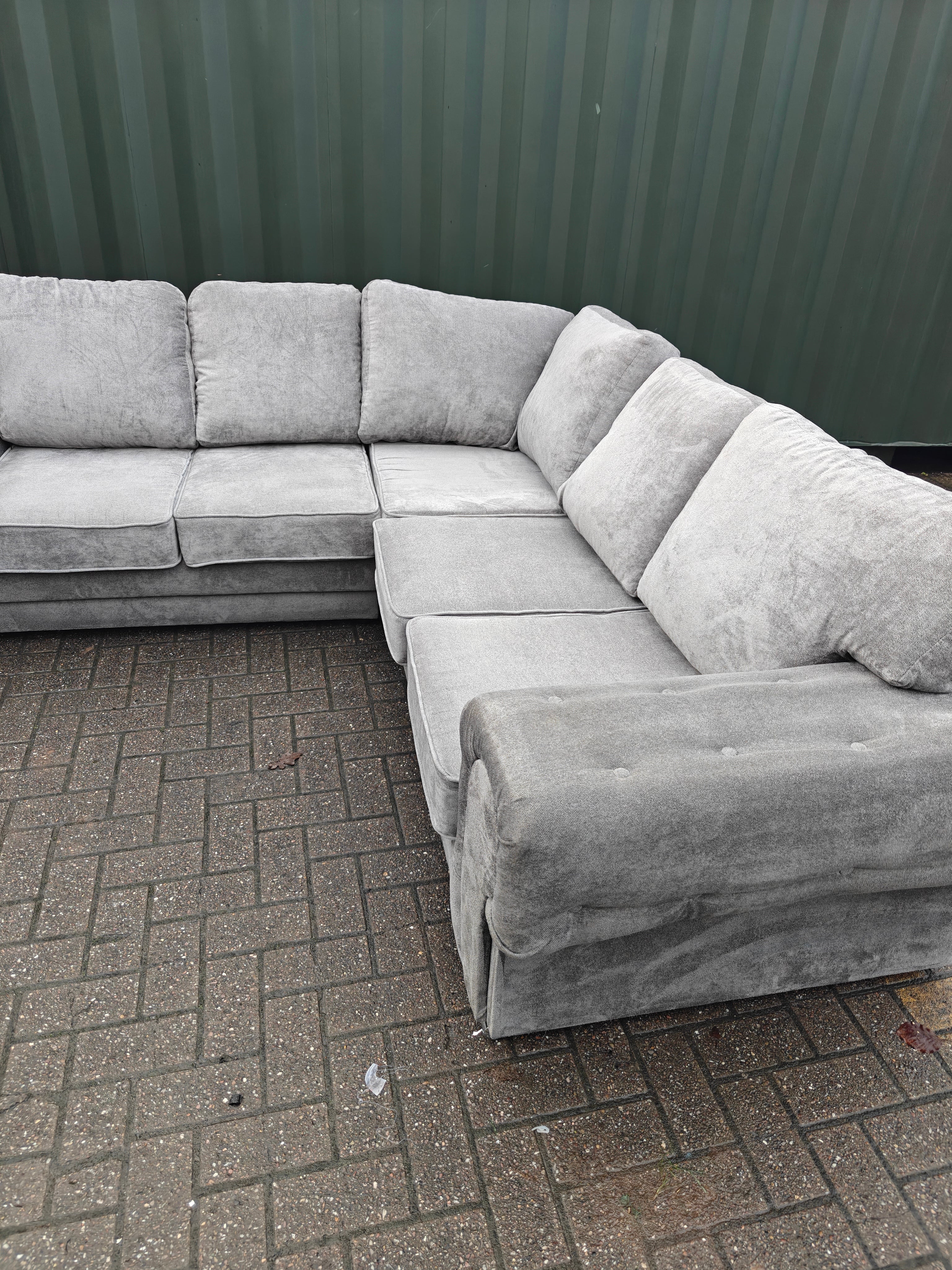 Grey Verona Corner Sofa