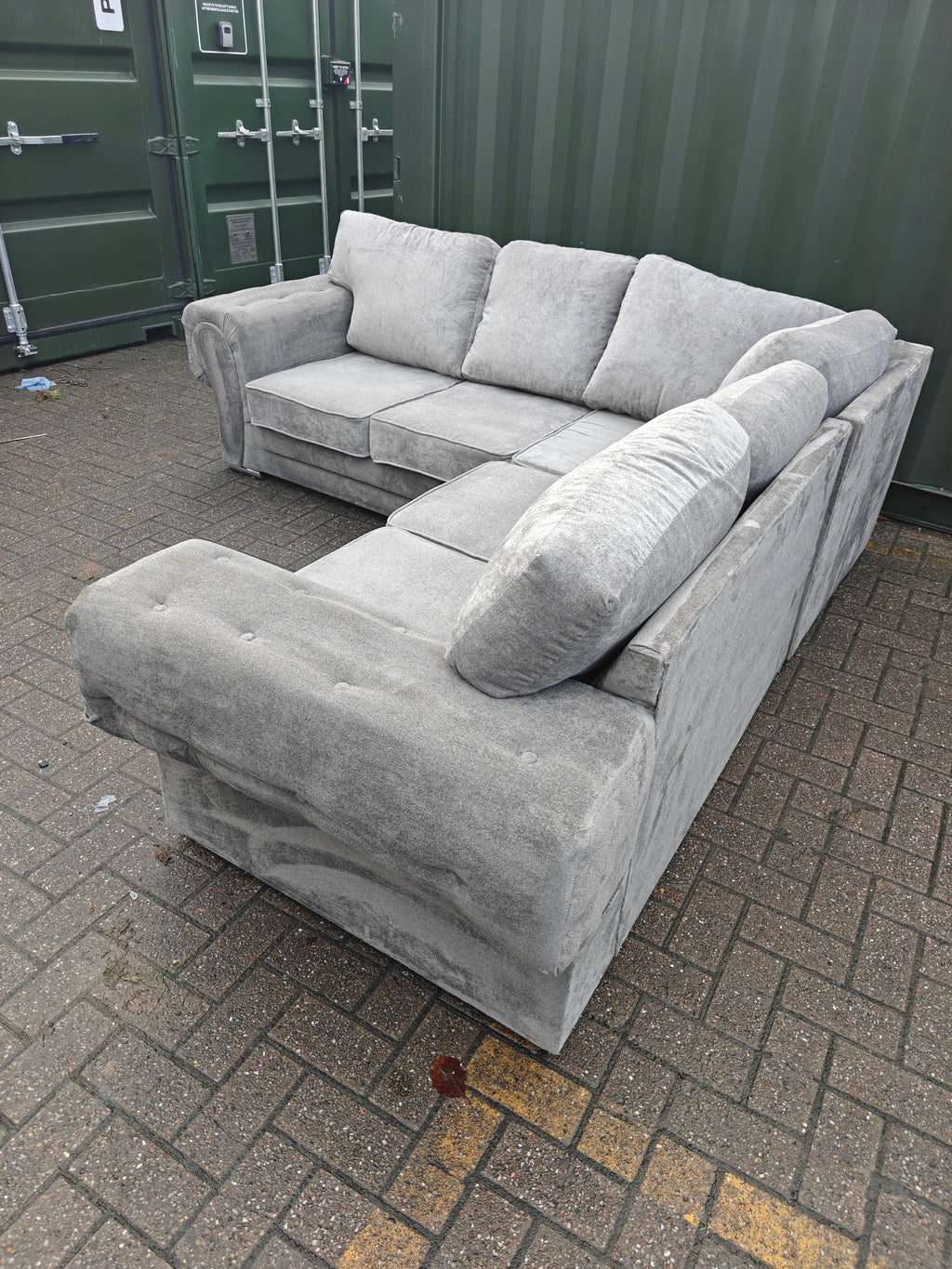 Grey Verona Corner Sofa