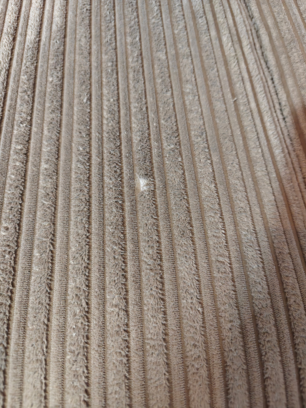 Corded Coffee Fabric Corner Left Hand Side Sofa