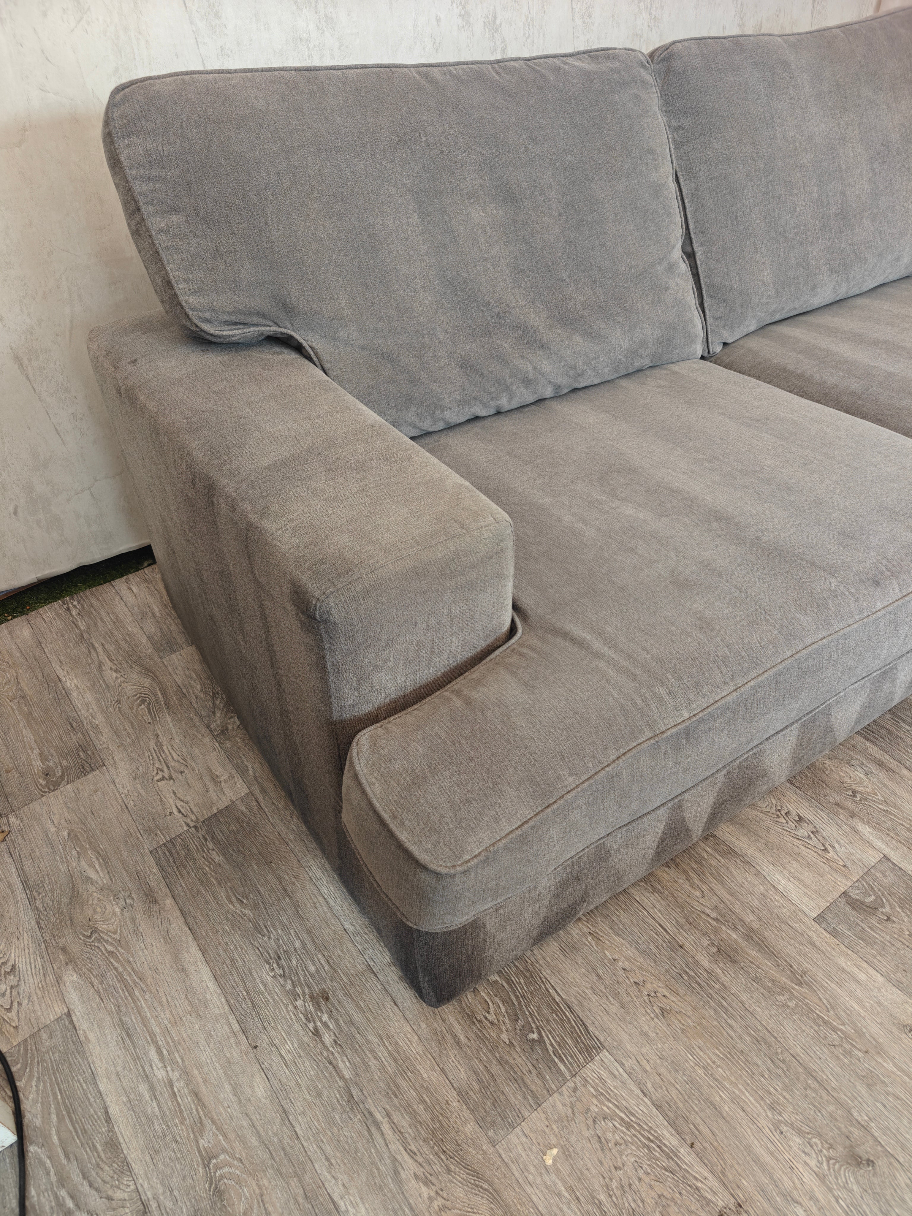 Charcoal Grey DFS Freya 3 Seater Sofa