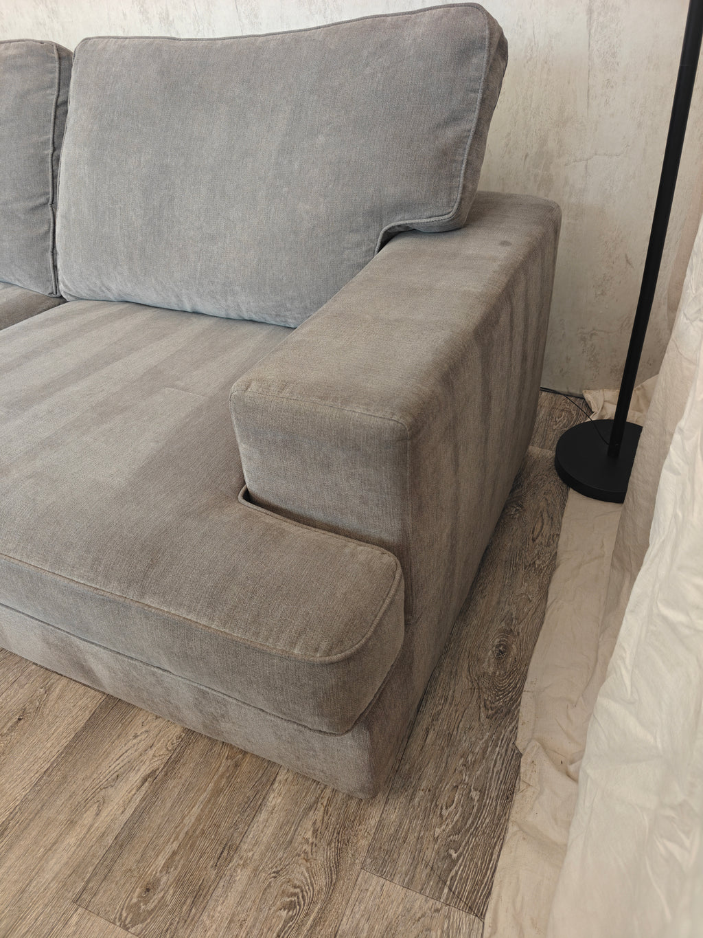 Charcoal Grey DFS Freya 3 Seater Sofa