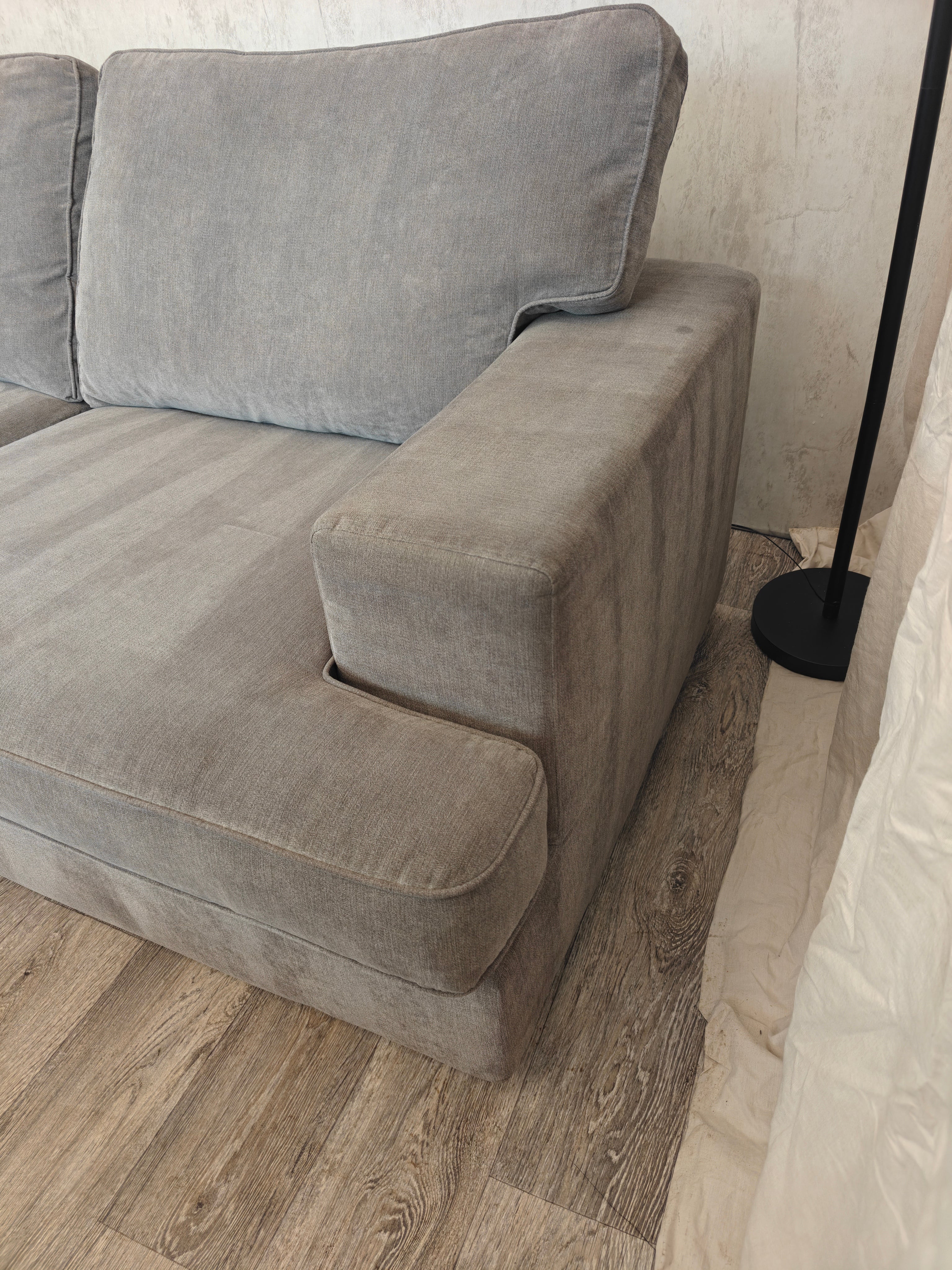 Charcoal Grey DFS Freya 3 Seater Sofa