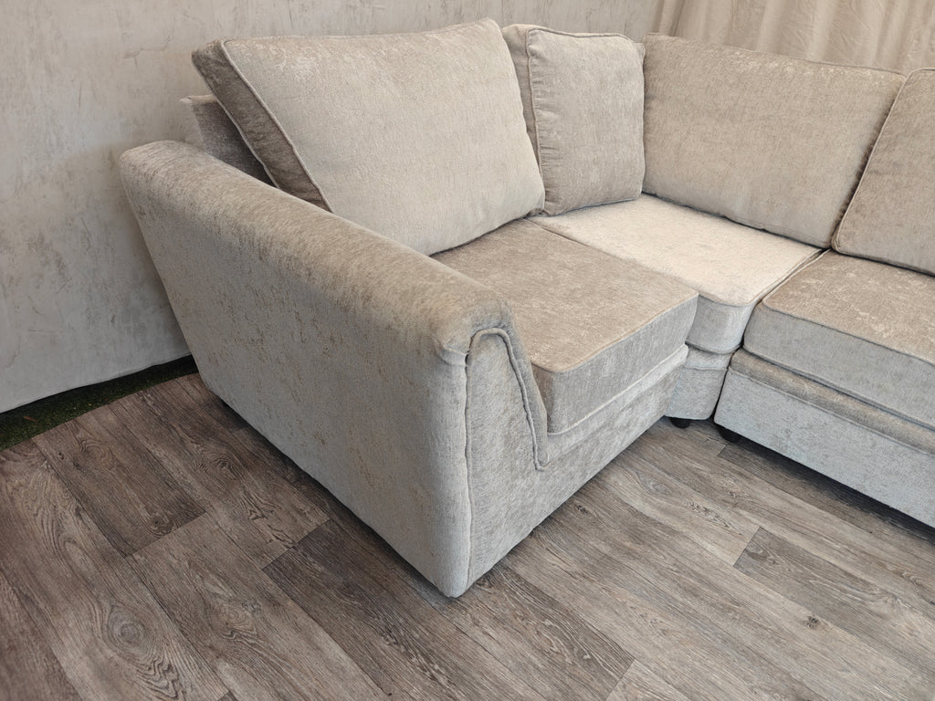 Light Grey Left Hand Side Corner Sofa