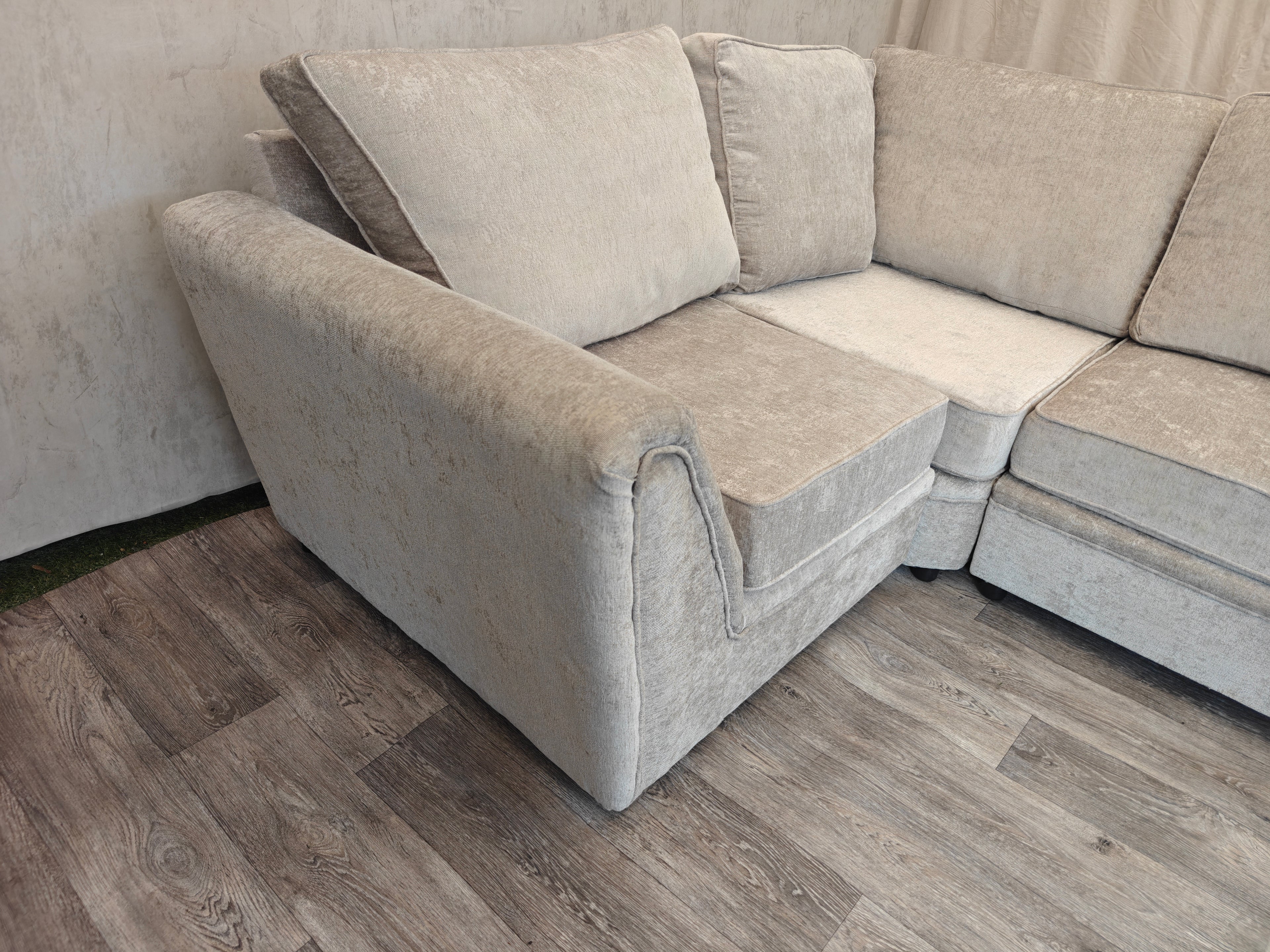 Light Grey Left Hand Side Corner Sofa