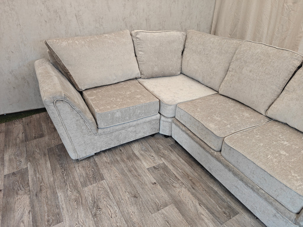 Light Grey Left Hand Side Corner Sofa