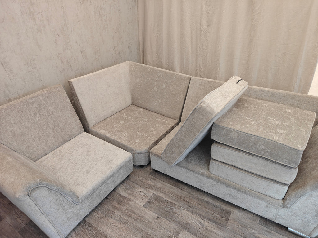 Light Grey Left Hand Side Corner Sofa