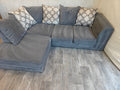 Grey Dylan Left Hand Side L-Shaped Sofa DELIVERY AVAILABLE