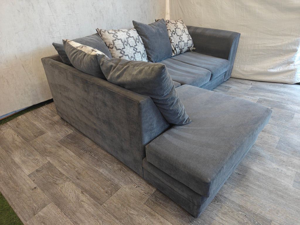 Grey Dylan Left Hand Side L-Shaped Sofa DELIVERY AVAILABLE