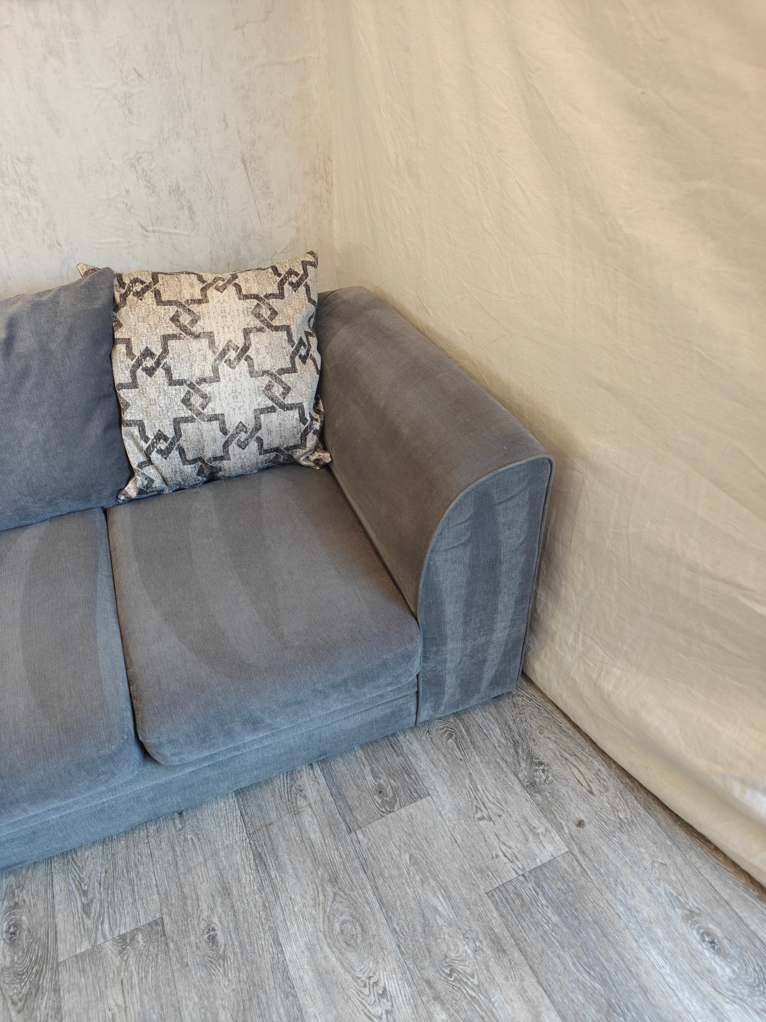 Grey Dylan Left Hand Side L-Shaped Sofa DELIVERY AVAILABLE