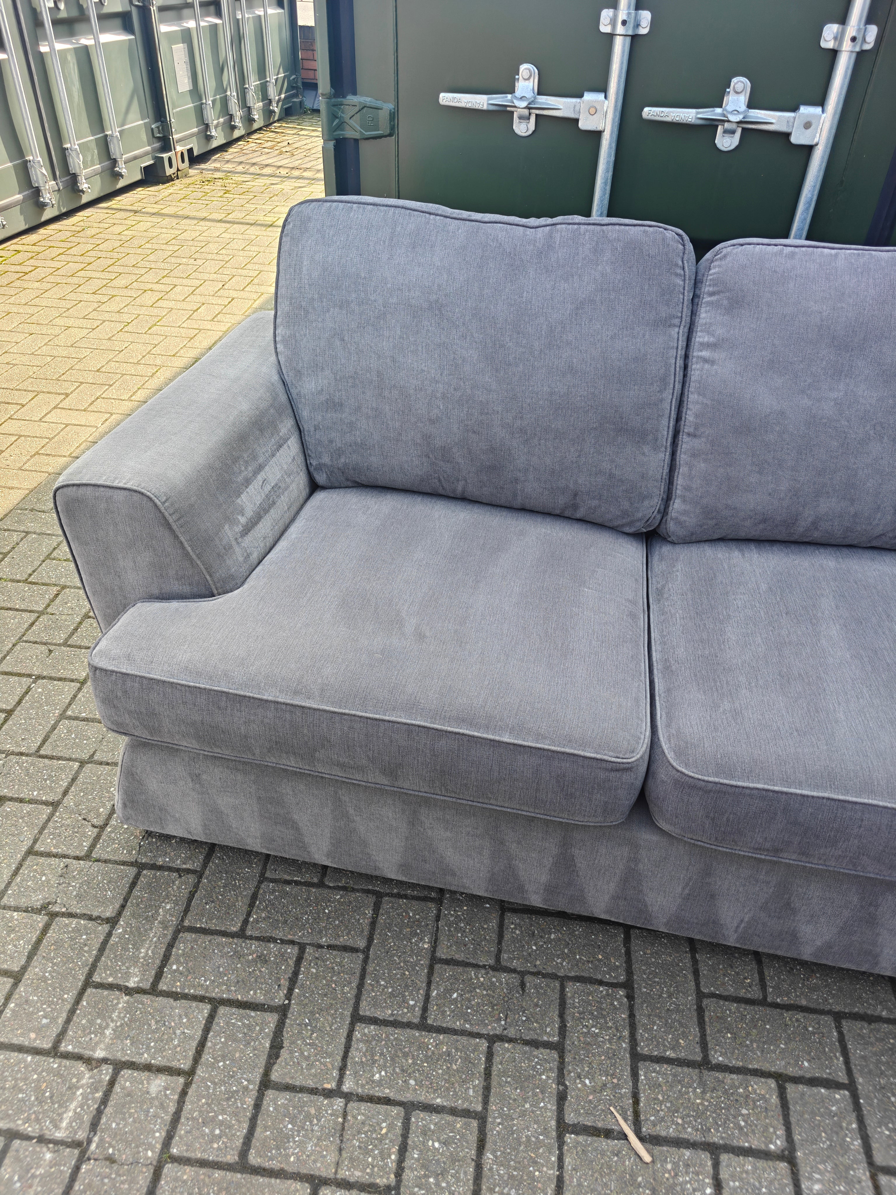 Grey DFS Freya Sofa Bed 2 Seater Excellent Condition