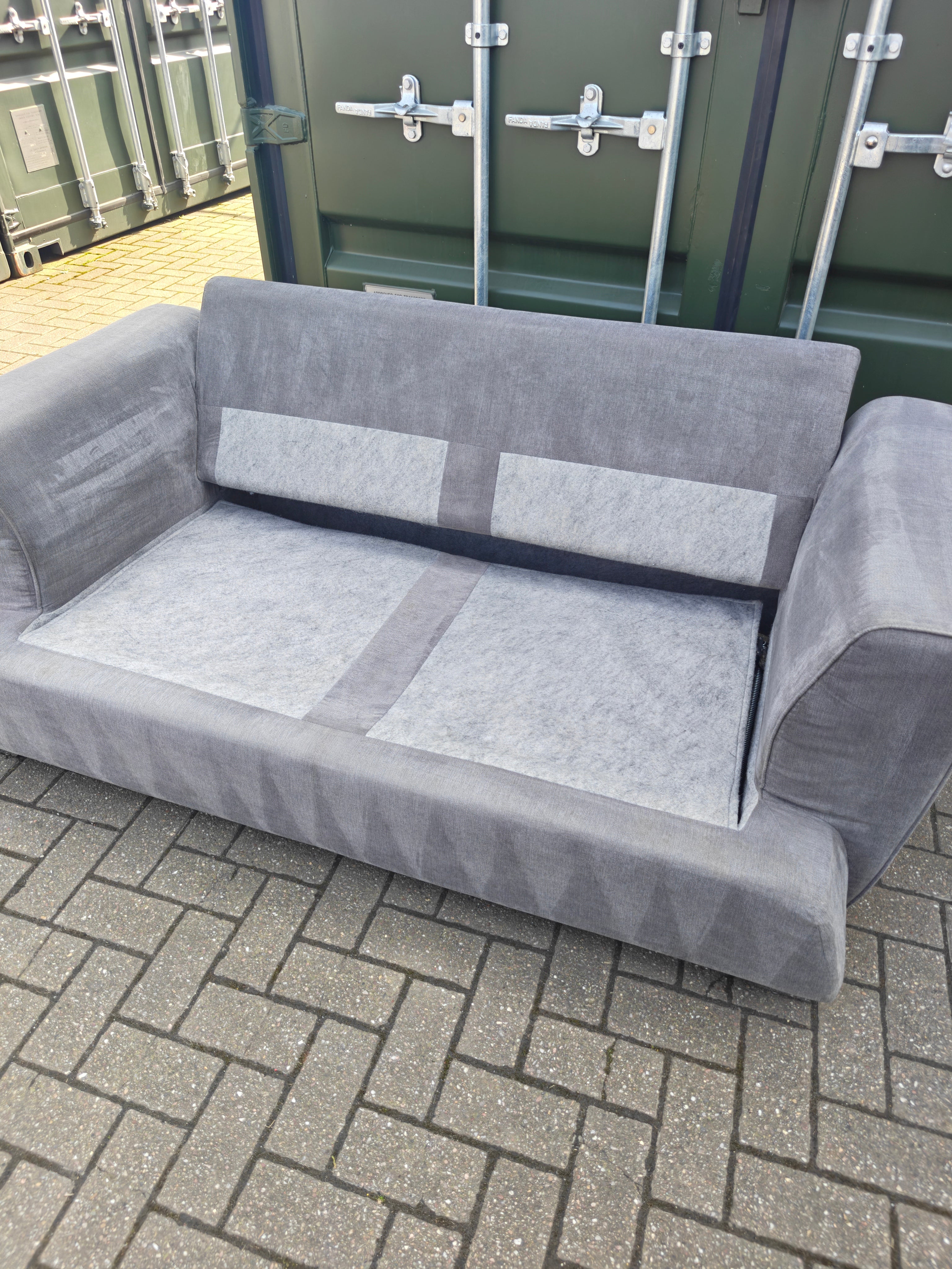 Grey DFS Freya Sofa Bed 2 Seater Excellent Condition