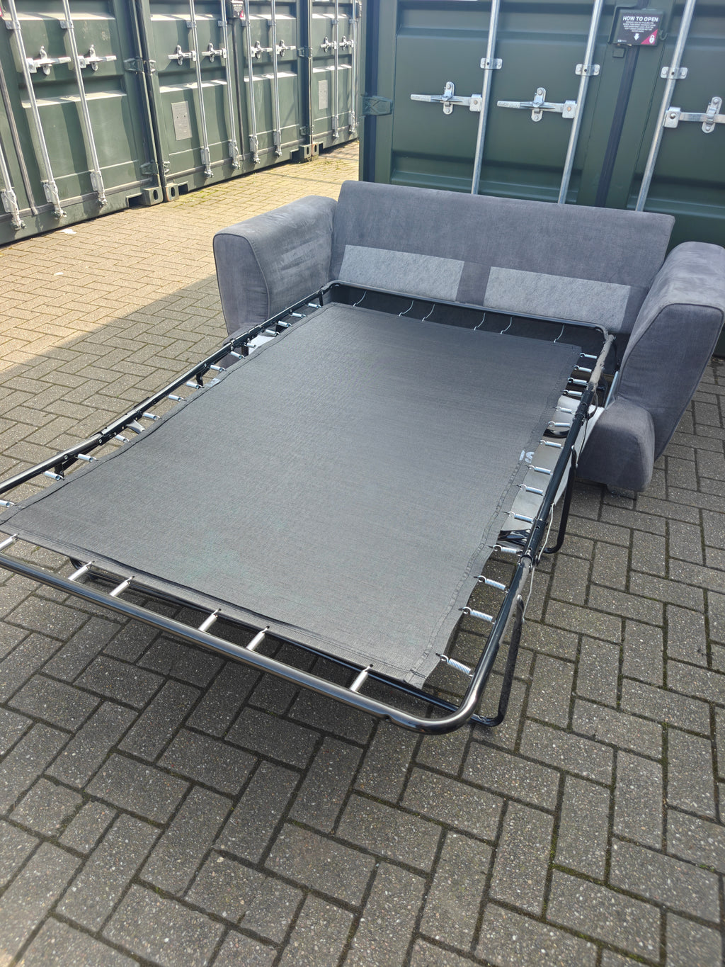 Grey DFS Freya Sofa Bed 2 Seater Excellent Condition