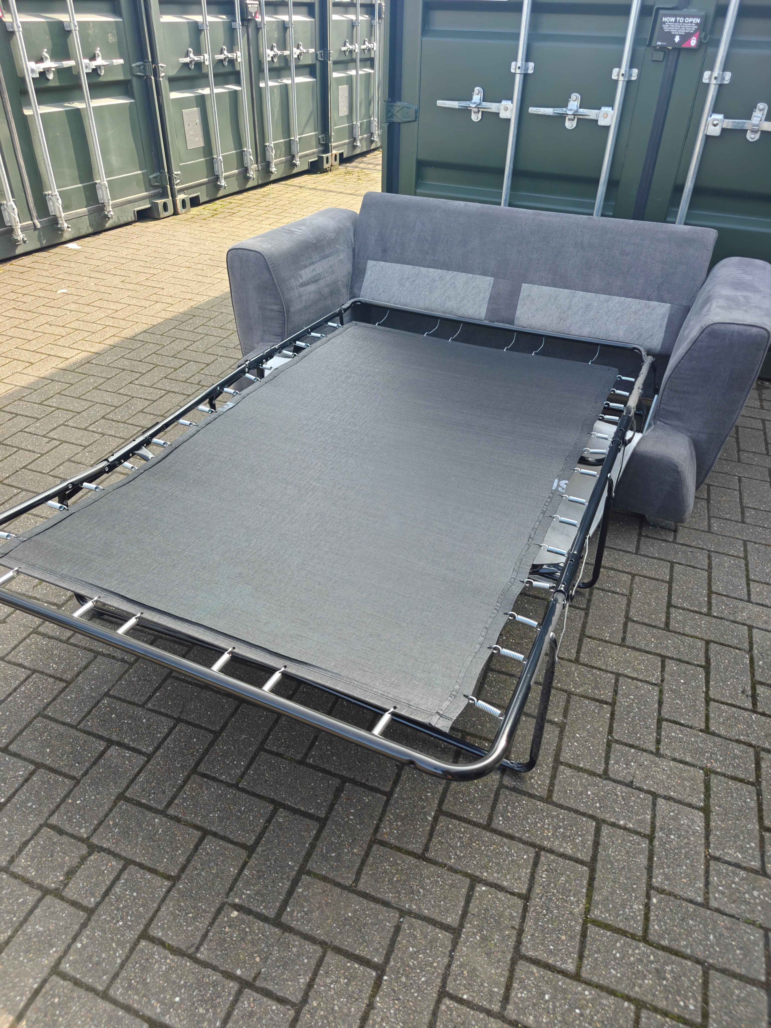 Grey DFS Freya Sofa Bed 2 Seater Excellent Condition