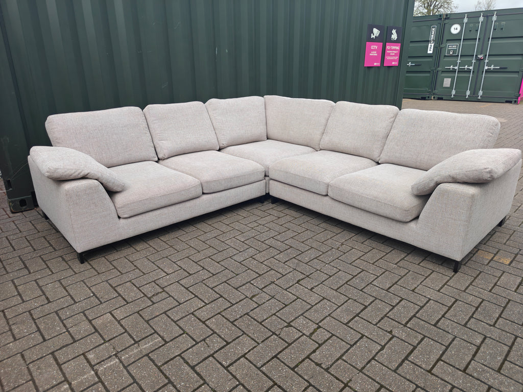 Large DFS Euphoria Corner Sofa – Sand/Beige