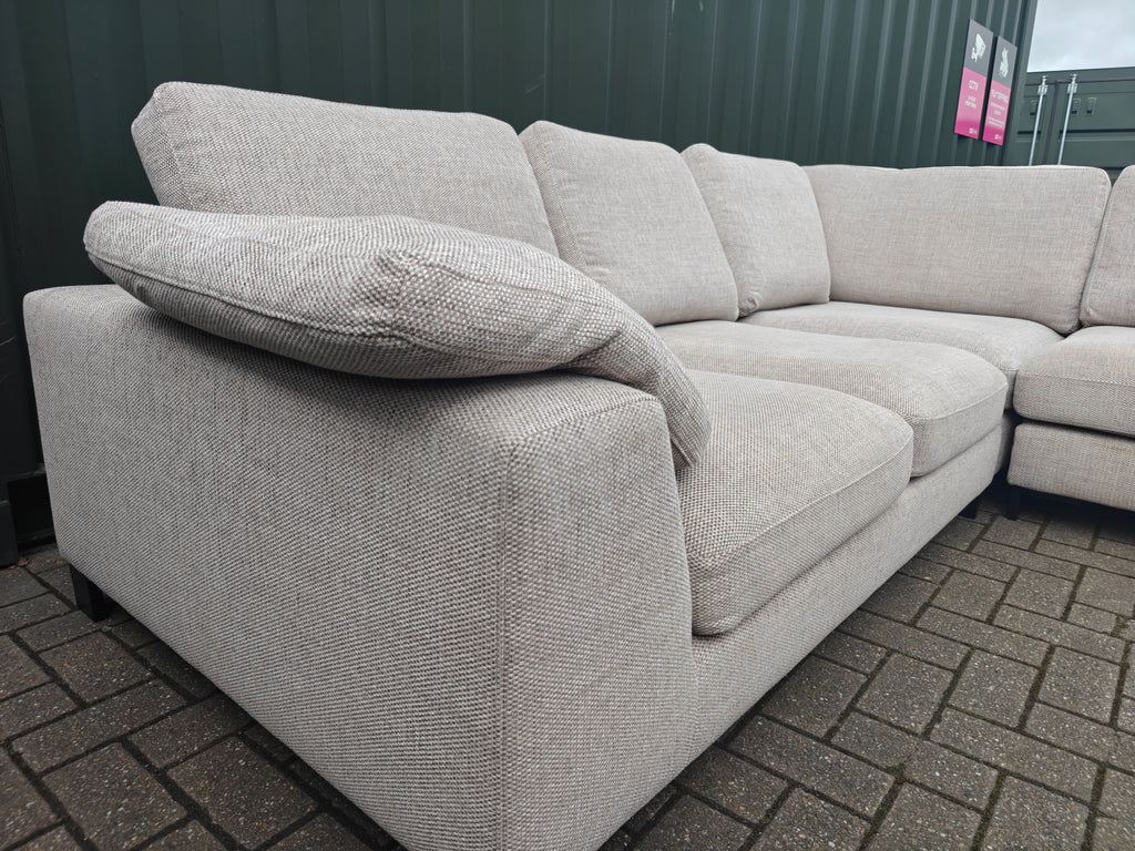Large DFS Euphoria Corner Sofa – Sand/Beige