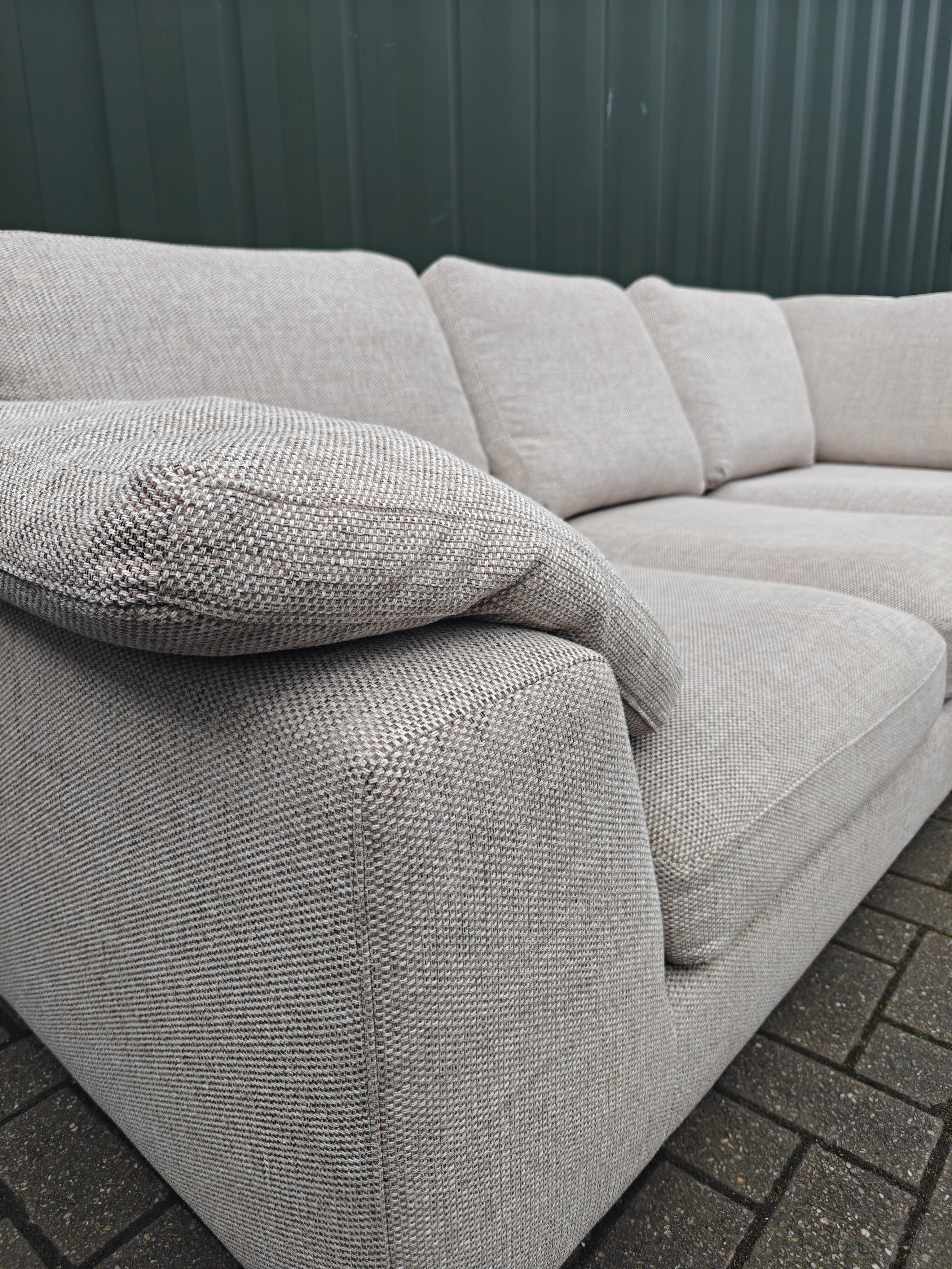 Large DFS Euphoria Corner Sofa – Sand/Beige