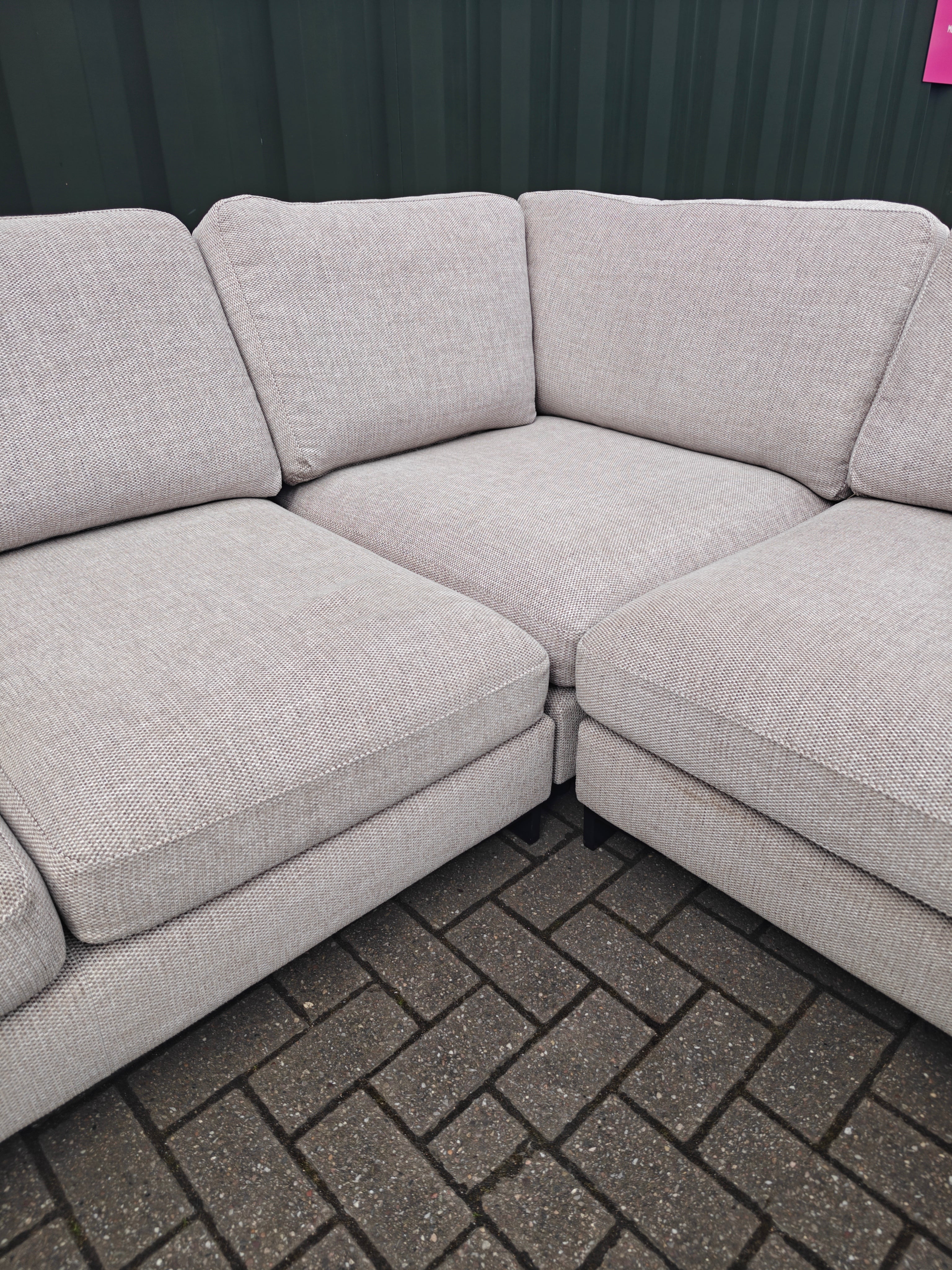 Large DFS Euphoria Corner Sofa – Sand/Beige