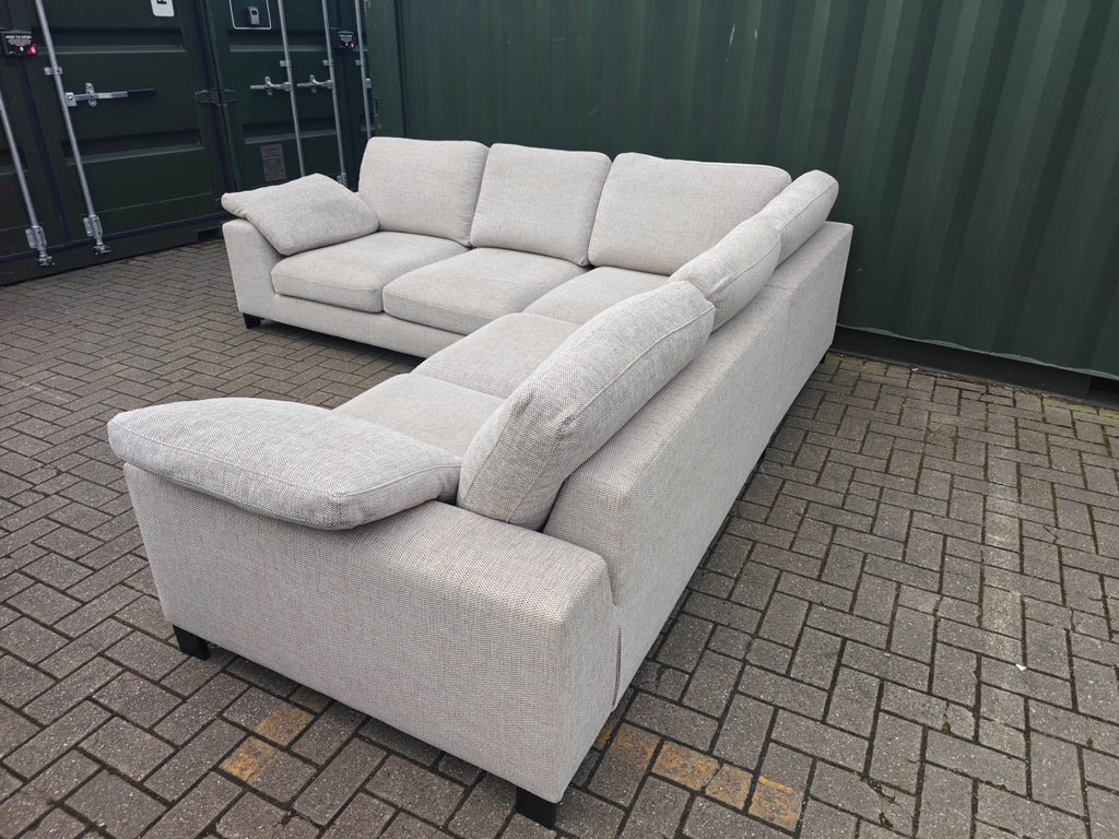 Large DFS Euphoria Corner Sofa – Sand/Beige