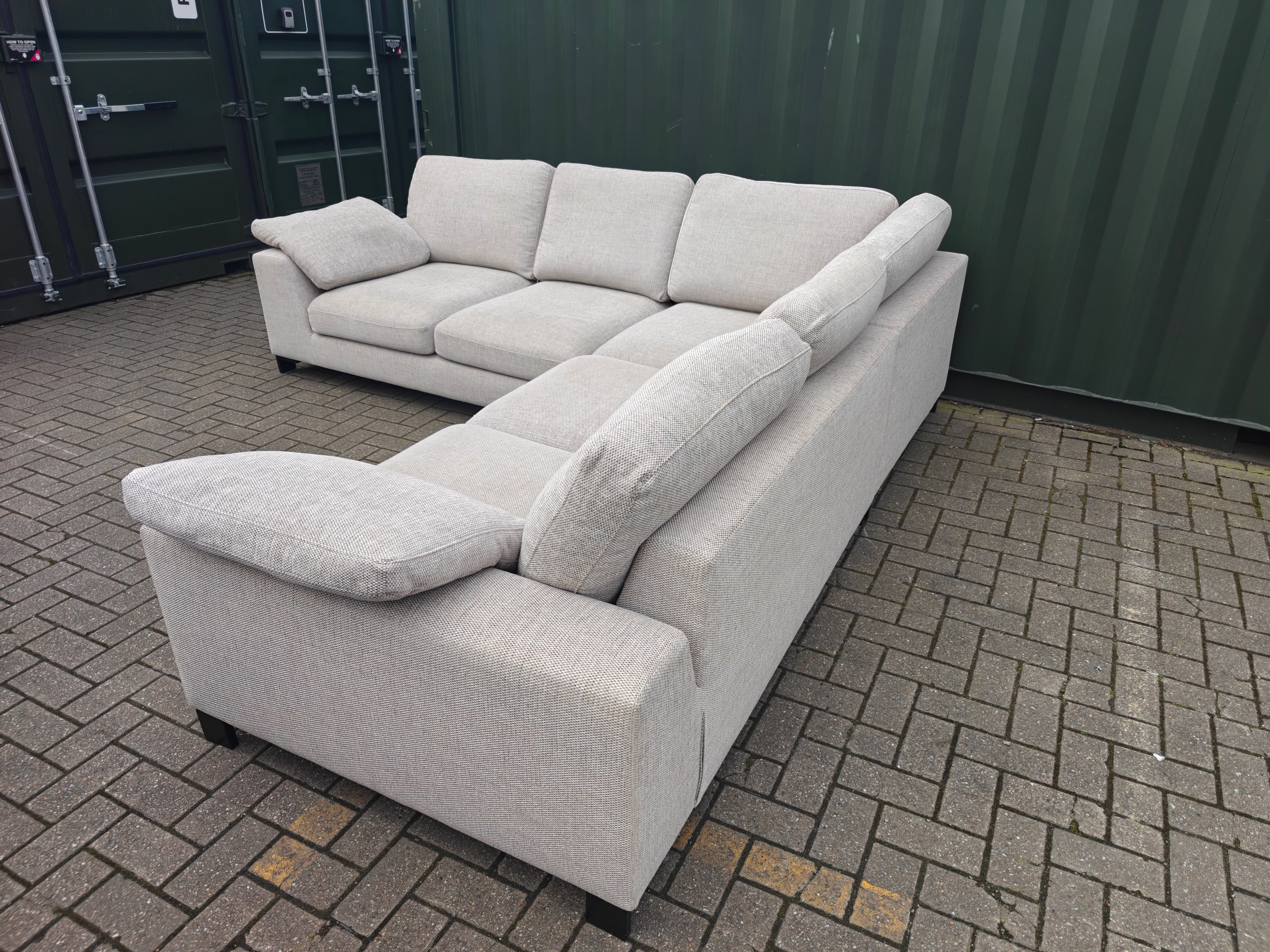 Large DFS Euphoria Corner Sofa – Sand/Beige