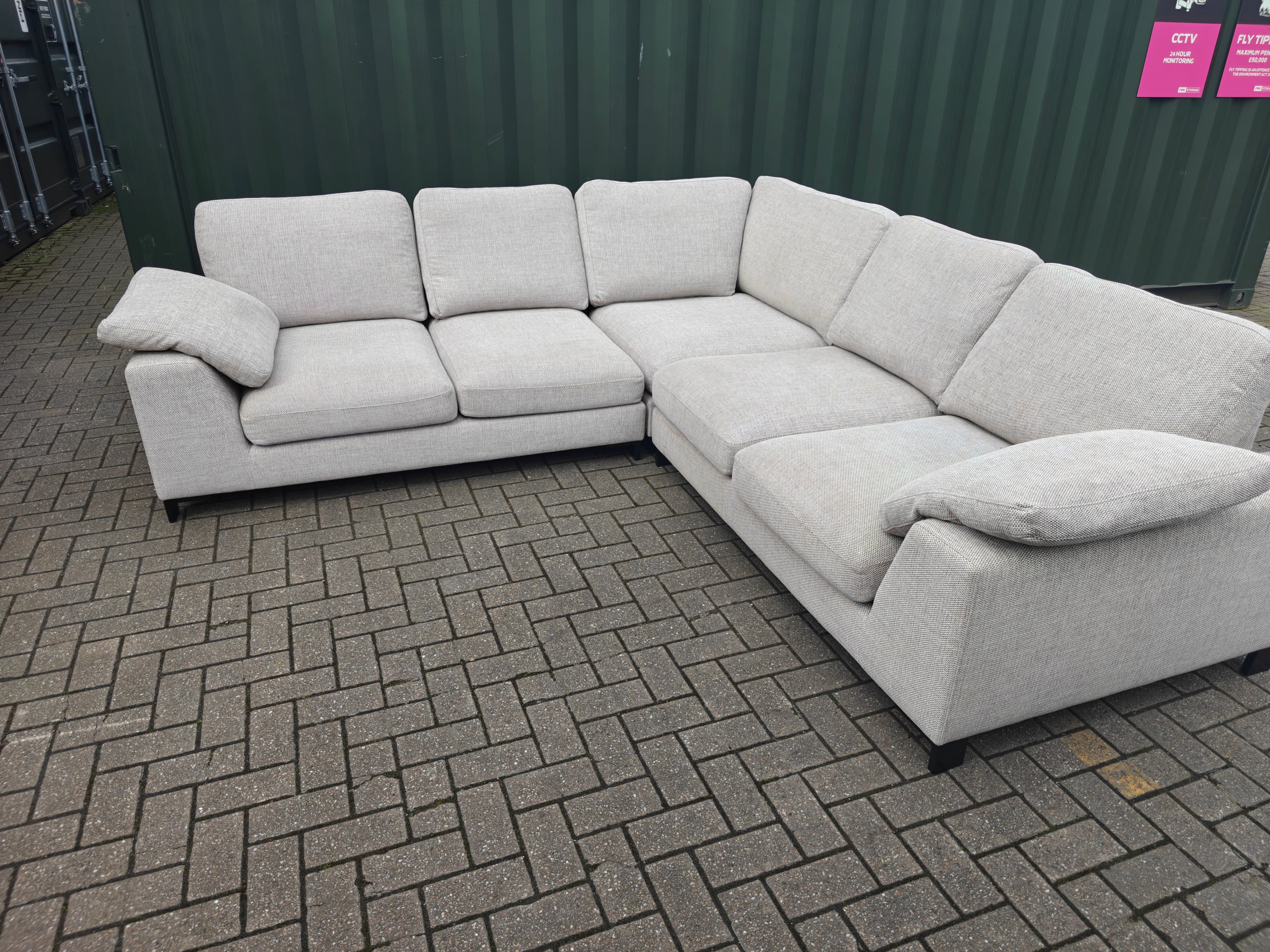 Large DFS Euphoria Corner Sofa – Sand/Beige