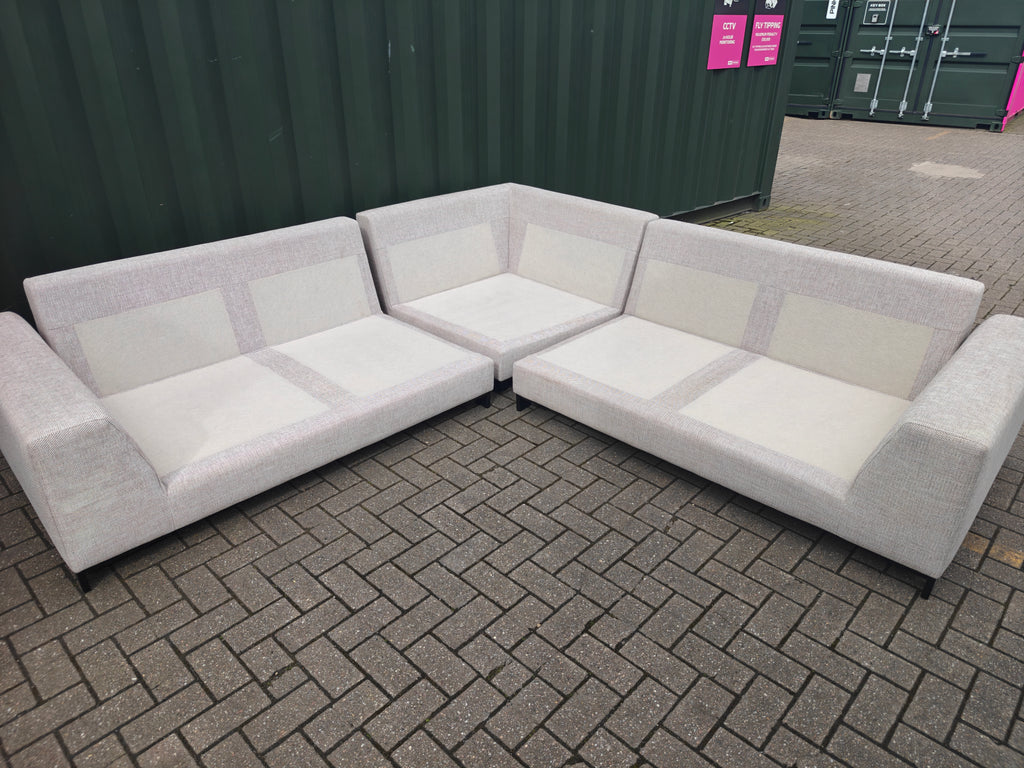 Large DFS Euphoria Corner Sofa – Sand/Beige