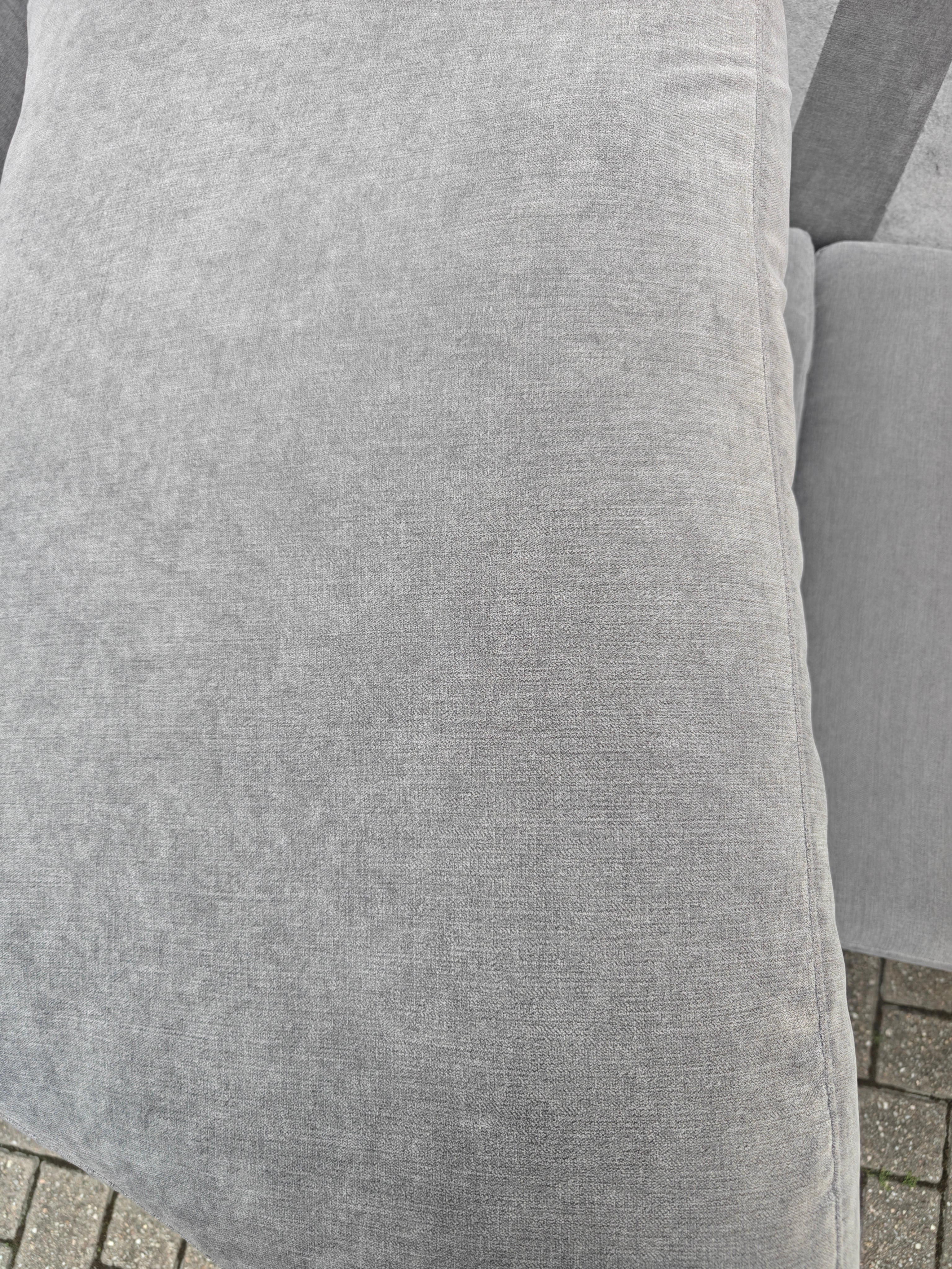 Grey DFS Orka Corner Sofa - With sun fade