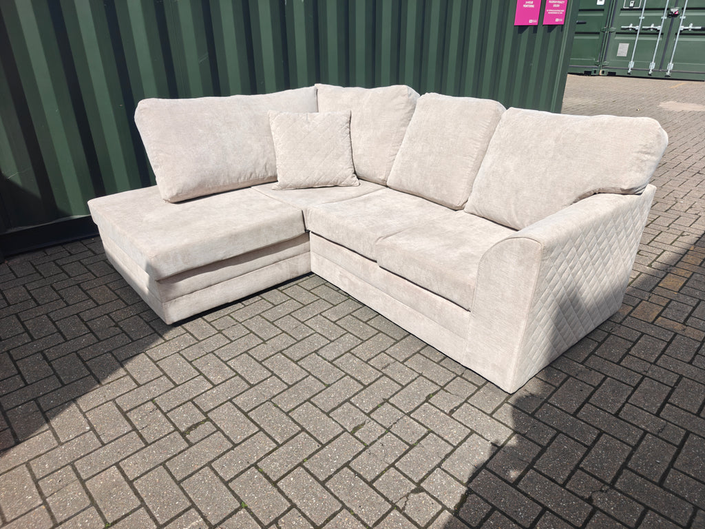 Stone/Beige Left Hand Side Sofa