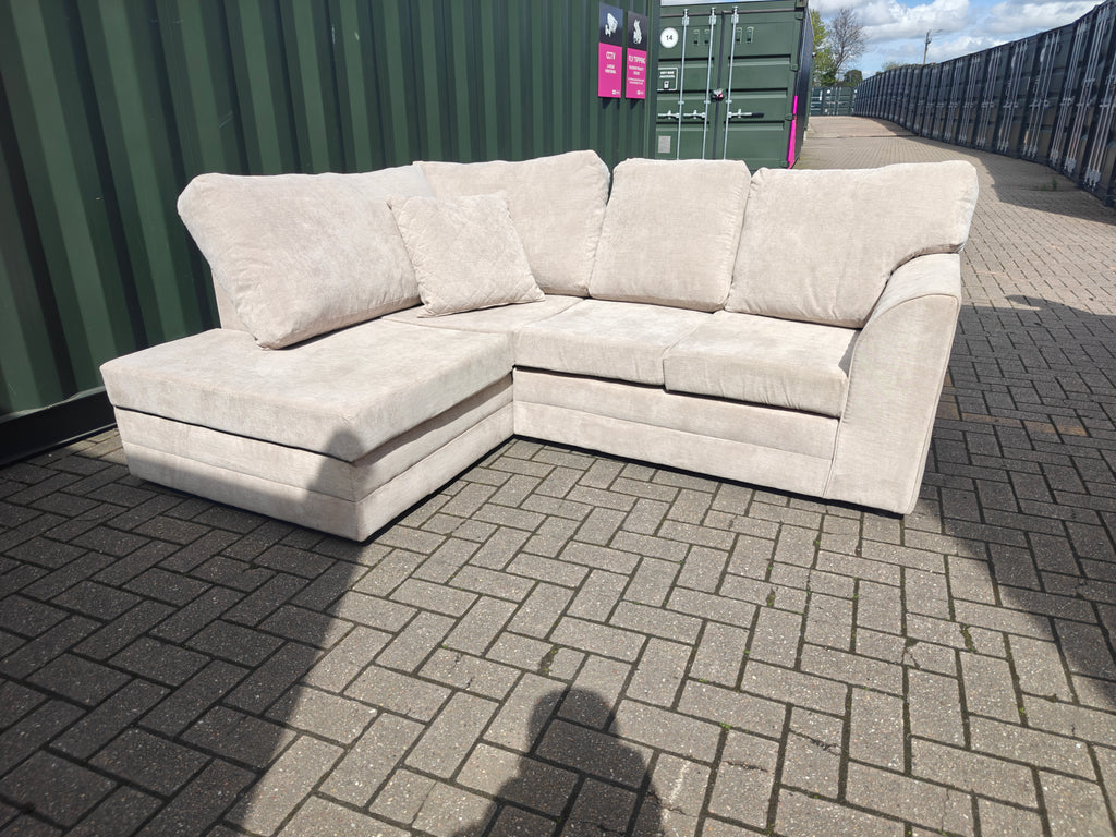 Stone/Beige Left Hand Side Sofa