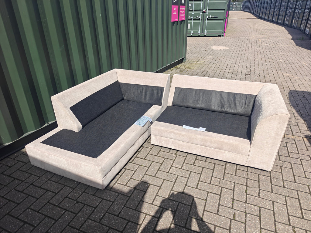 Stone/Beige Left Hand Side Sofa