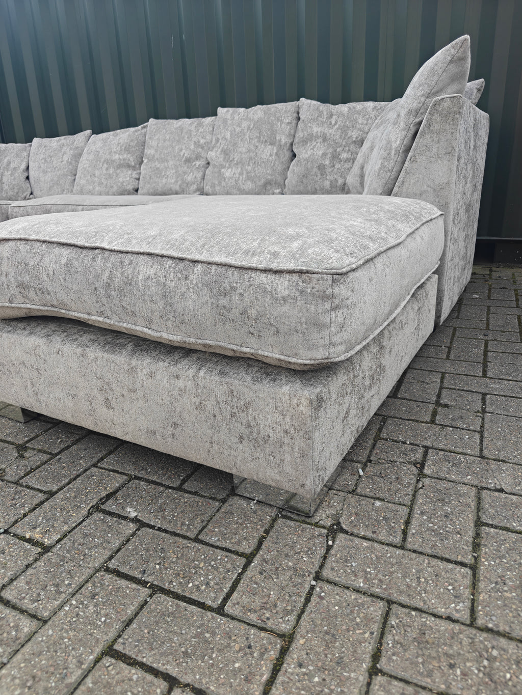 Large Grey U Shape Sofa