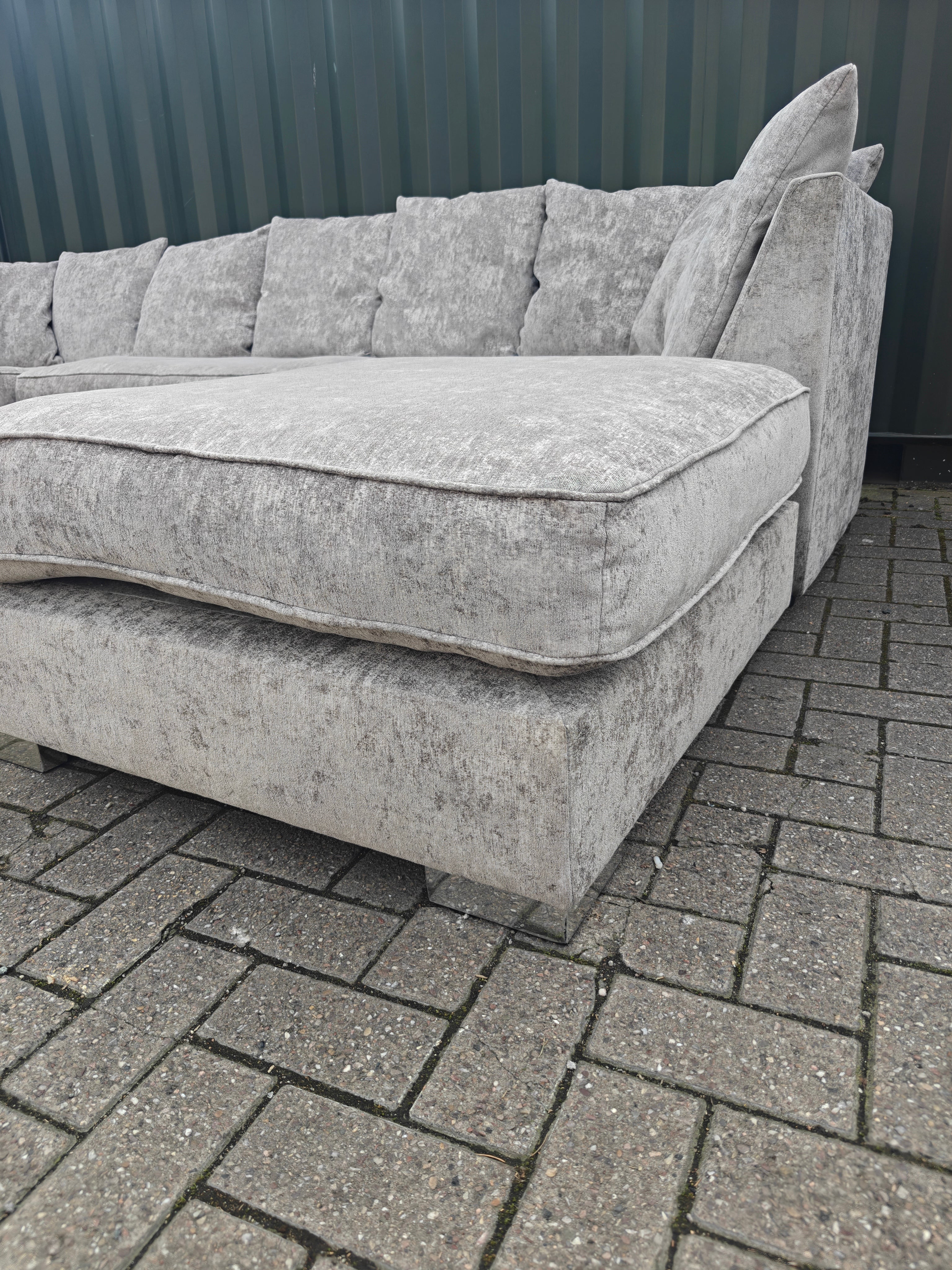 Large Grey U Shape Sofa