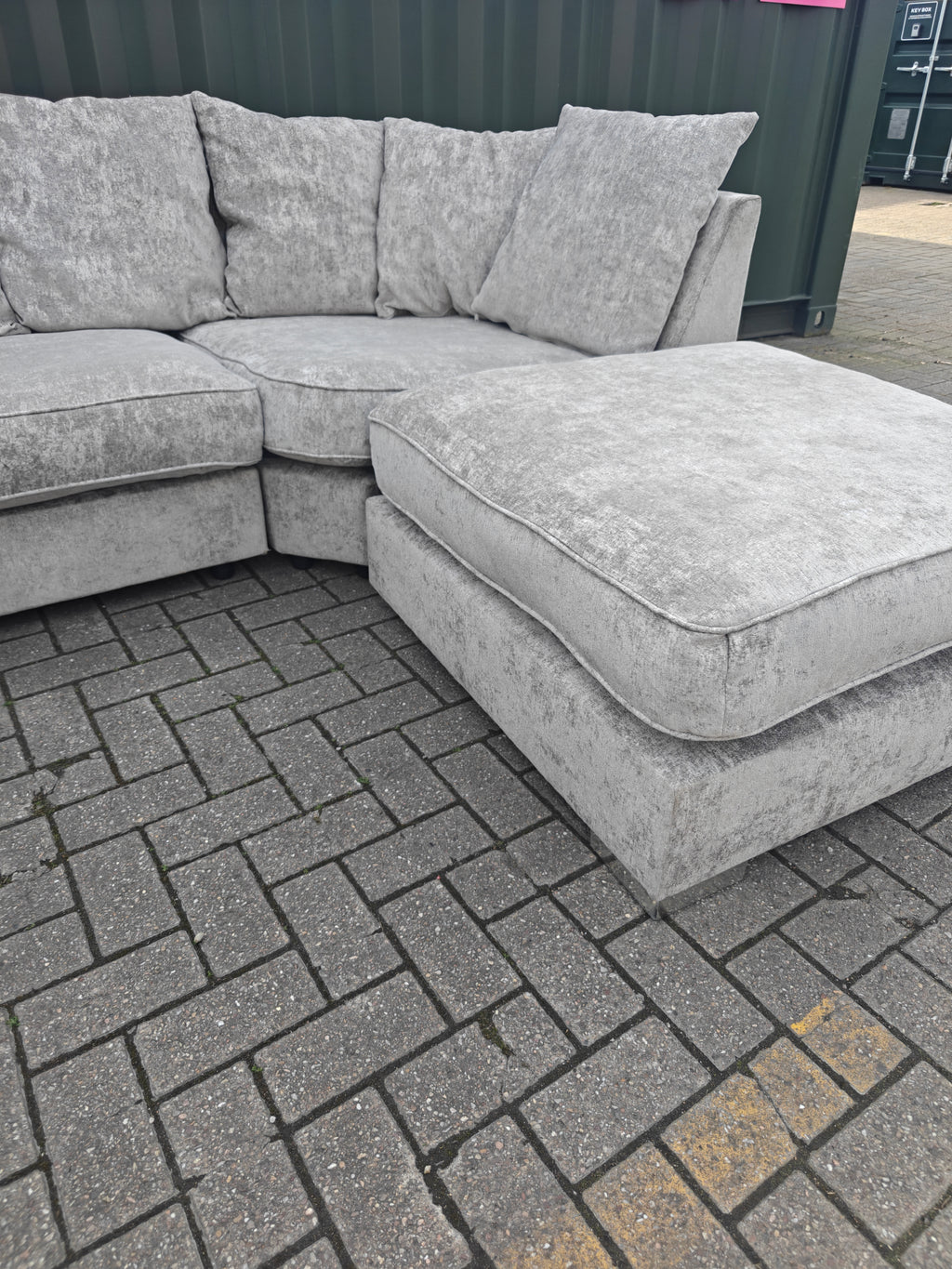 Large Grey U Shape Sofa