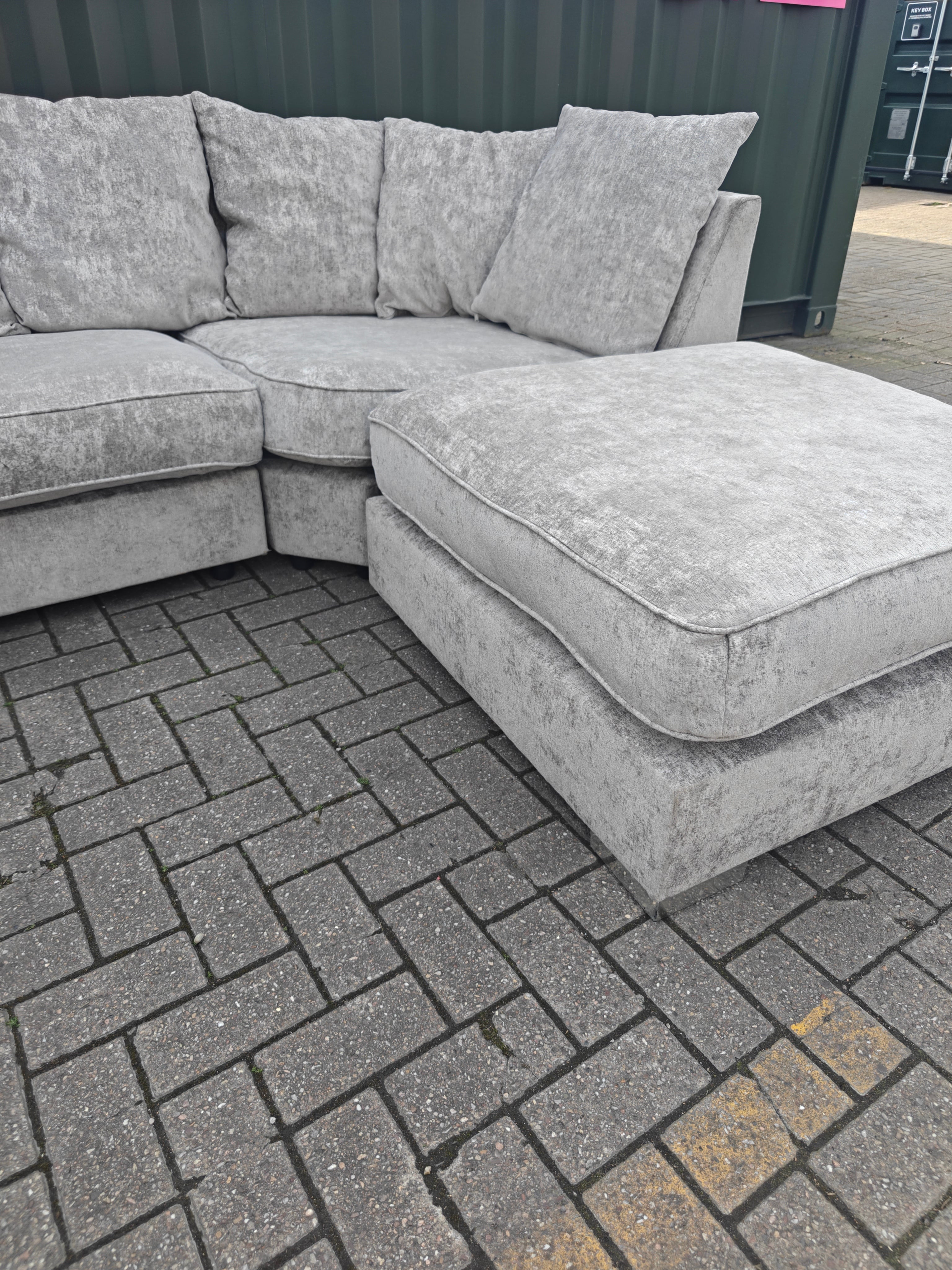 Large Grey U Shape Sofa