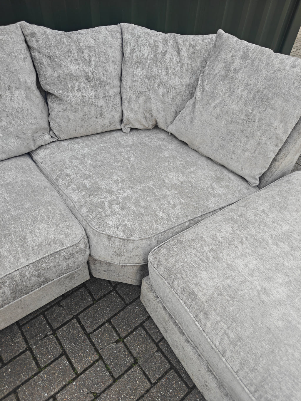 Large Grey U Shape Sofa