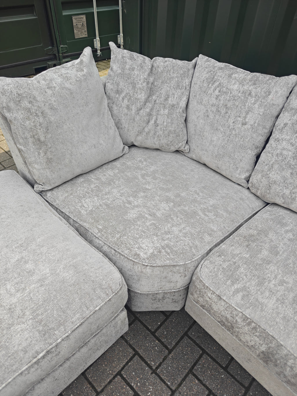 Large Grey U Shape Sofa