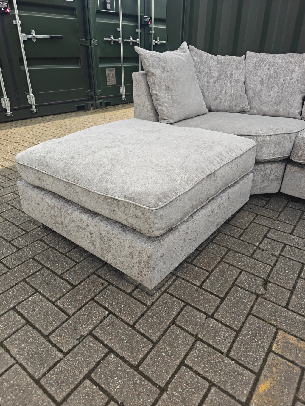 Large Grey U Shape Sofa