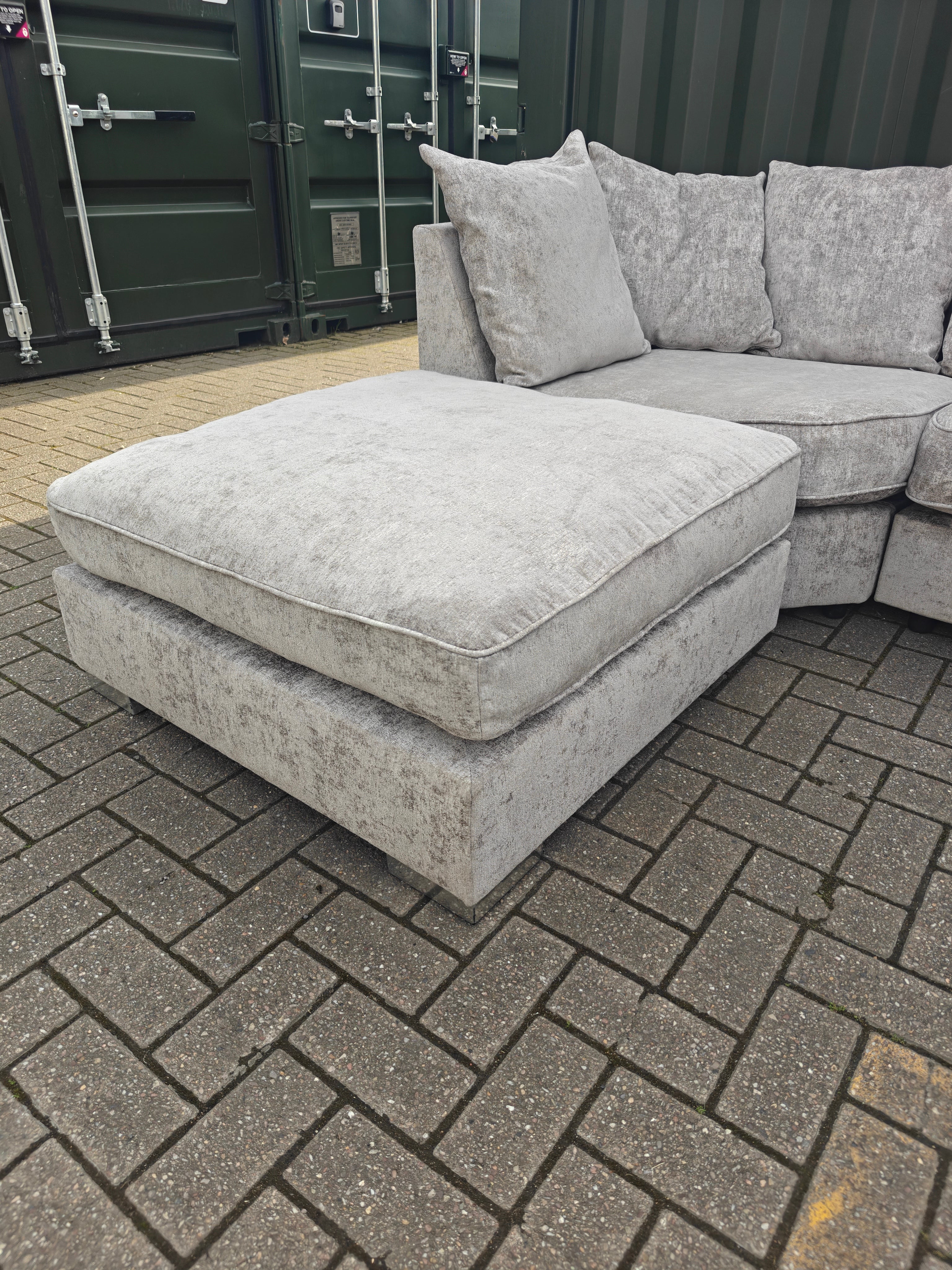 Large Grey U Shape Sofa