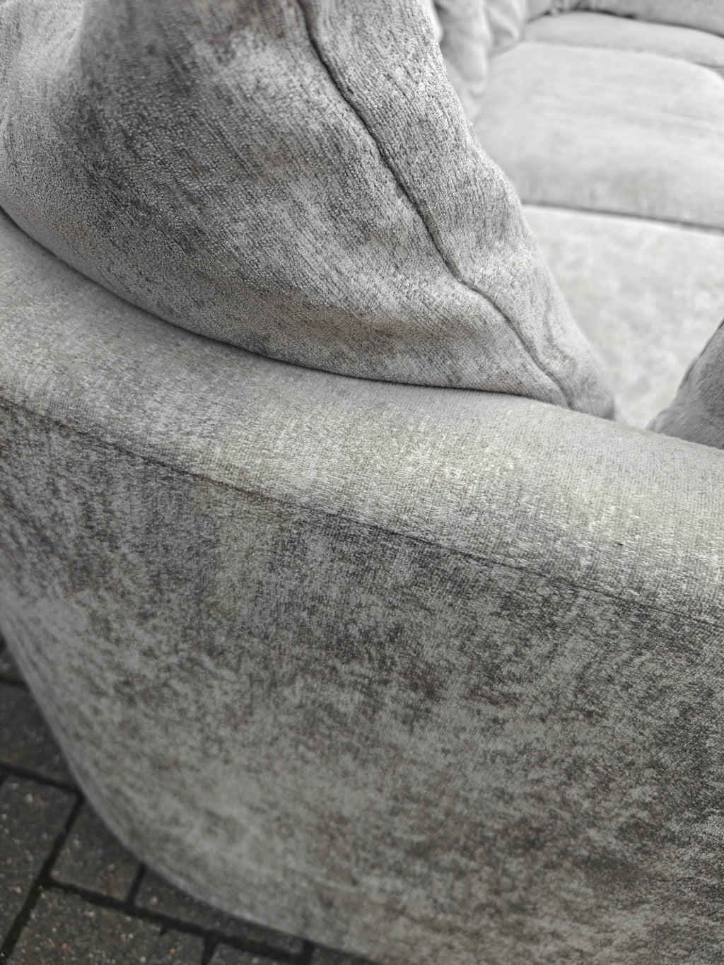 Large Grey U Shape Sofa