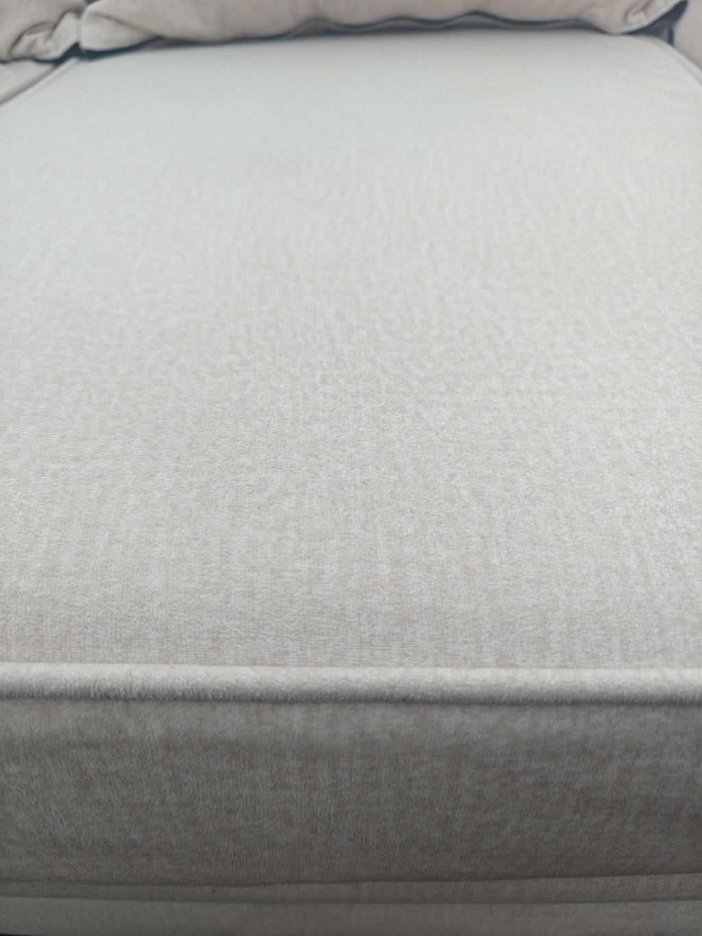 Cream Velvet Chicago Left Hand Side Sofa