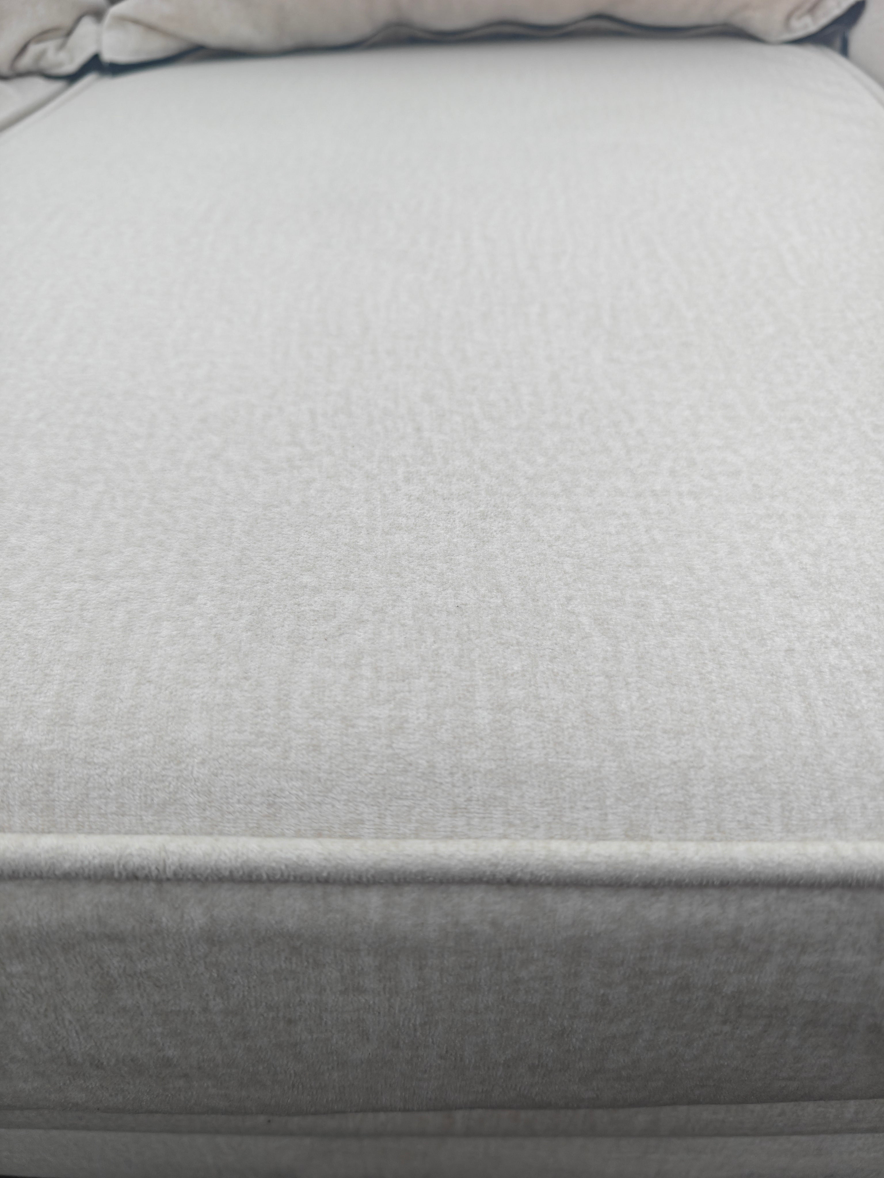 Cream Velvet Chicago Left Hand Side Sofa