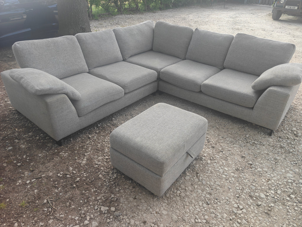 DFS Euphoria + Footstool Large Corner Sofa