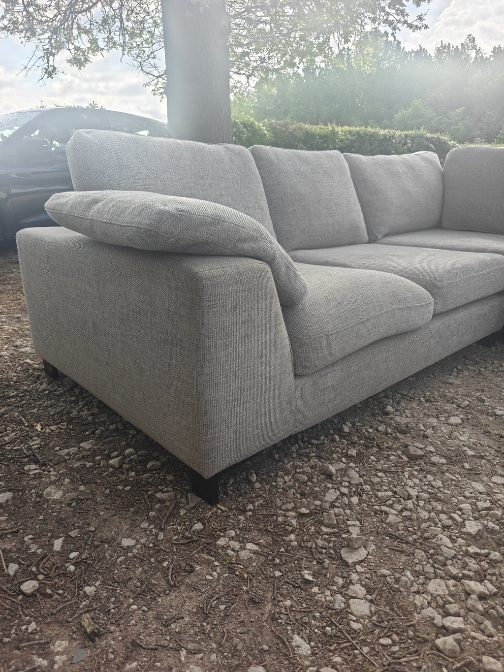 DFS Euphoria + Footstool Large Corner Sofa