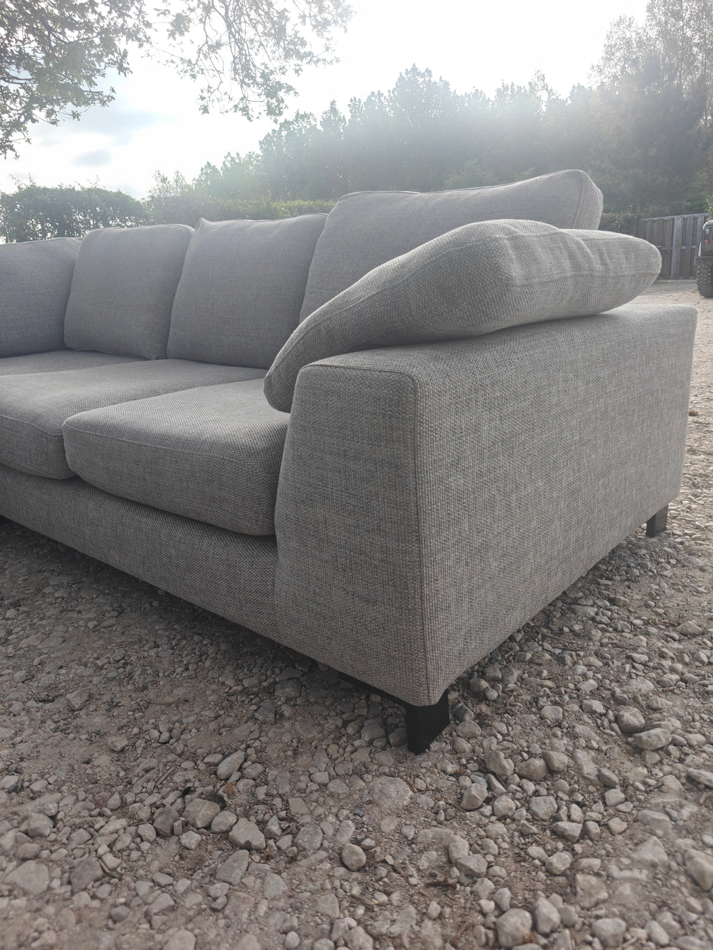 DFS Euphoria + Footstool Large Corner Sofa