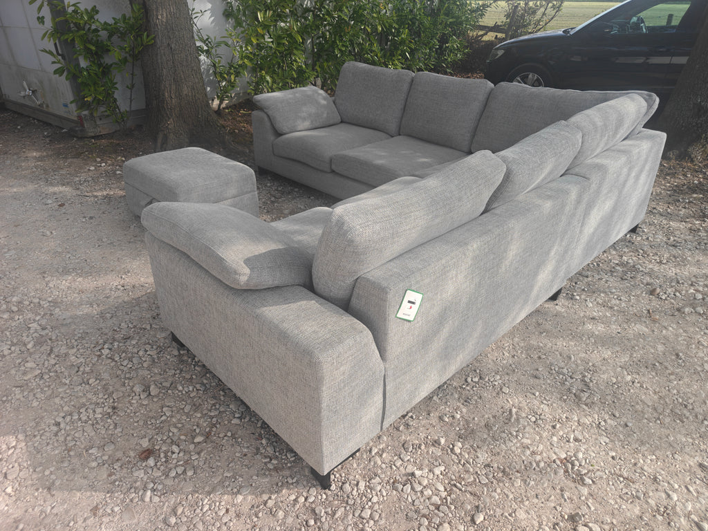 DFS Euphoria + Footstool Large Corner Sofa