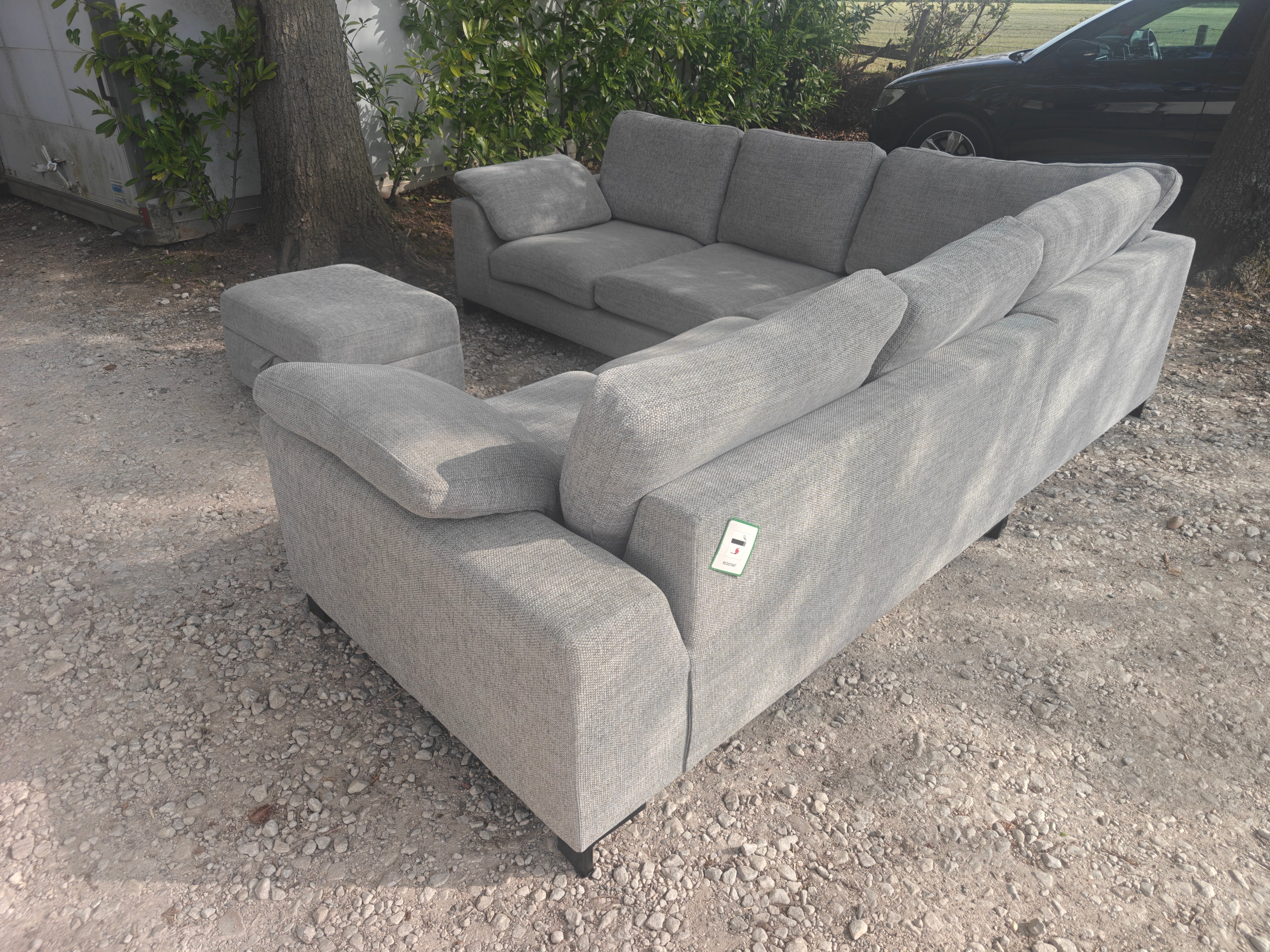 DFS Euphoria + Footstool Large Corner Sofa