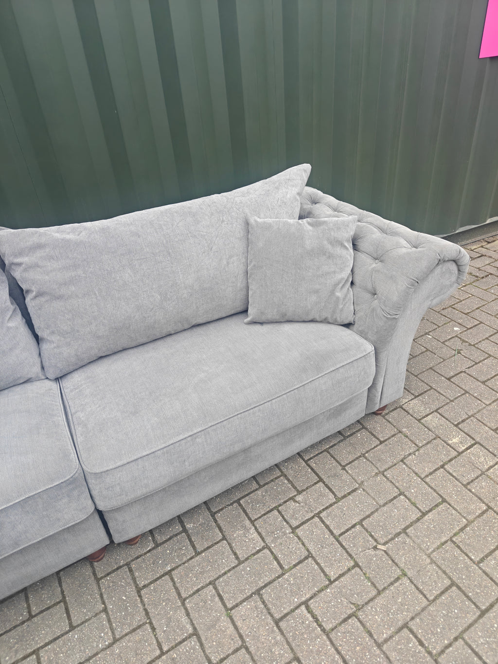 Grey Windsor Sofa Set 4+2 Seater + Footstool RRP